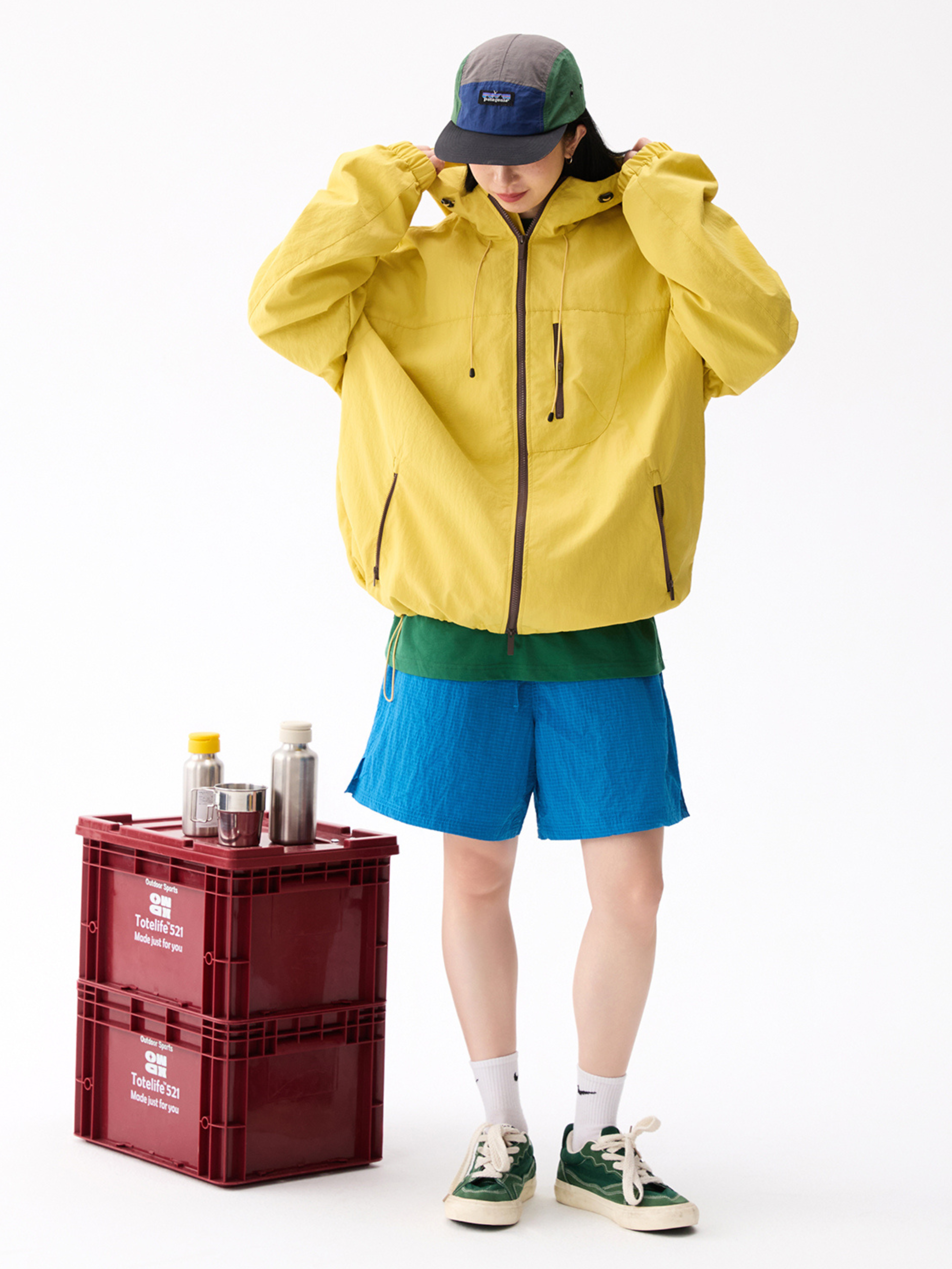 Thunderpeak - Unisex Tech Zip Colorblock Hooded Jacket