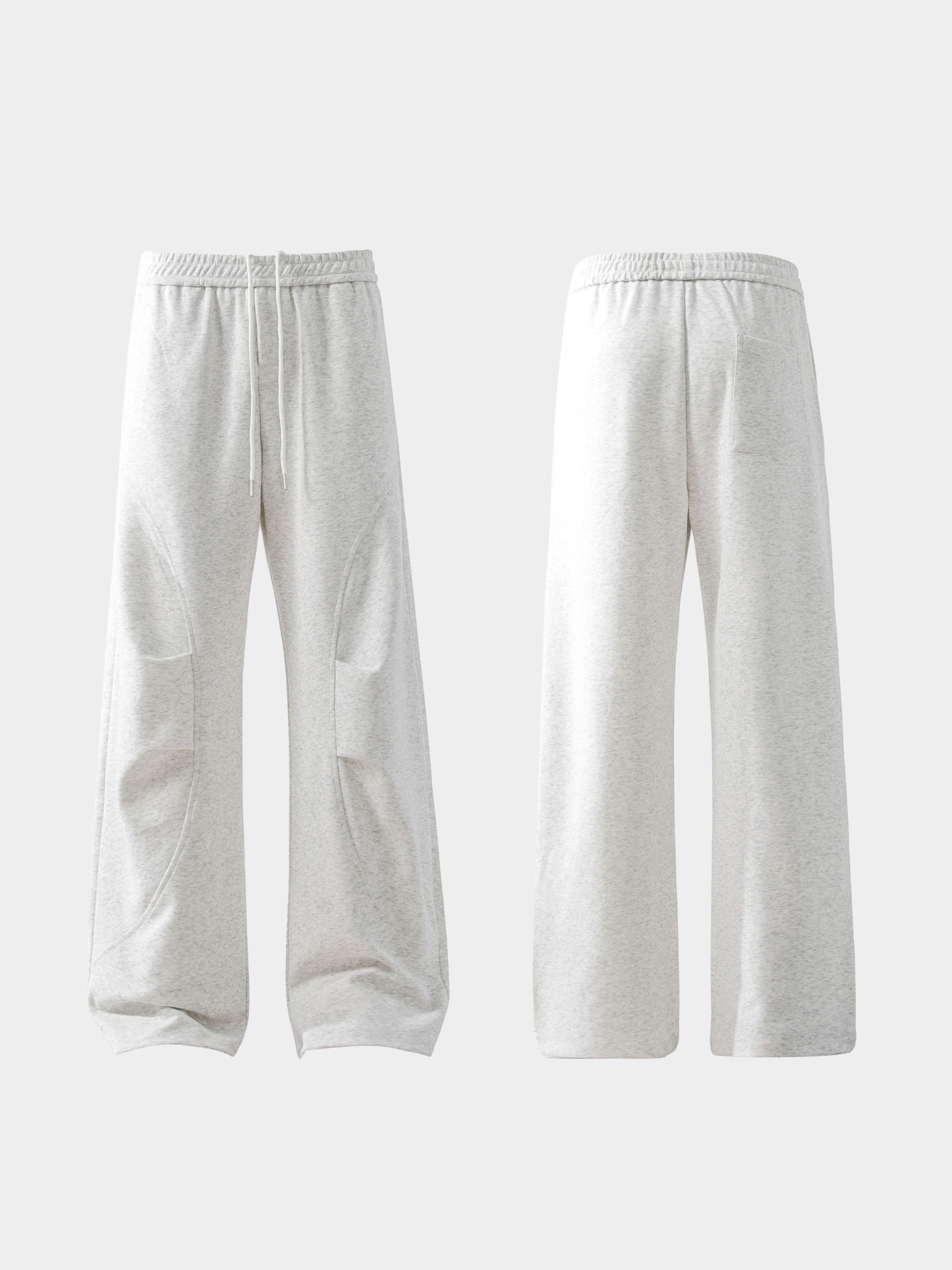 FoxField - Unisex Vintage Creased Straight-Leg Cotton Trousers