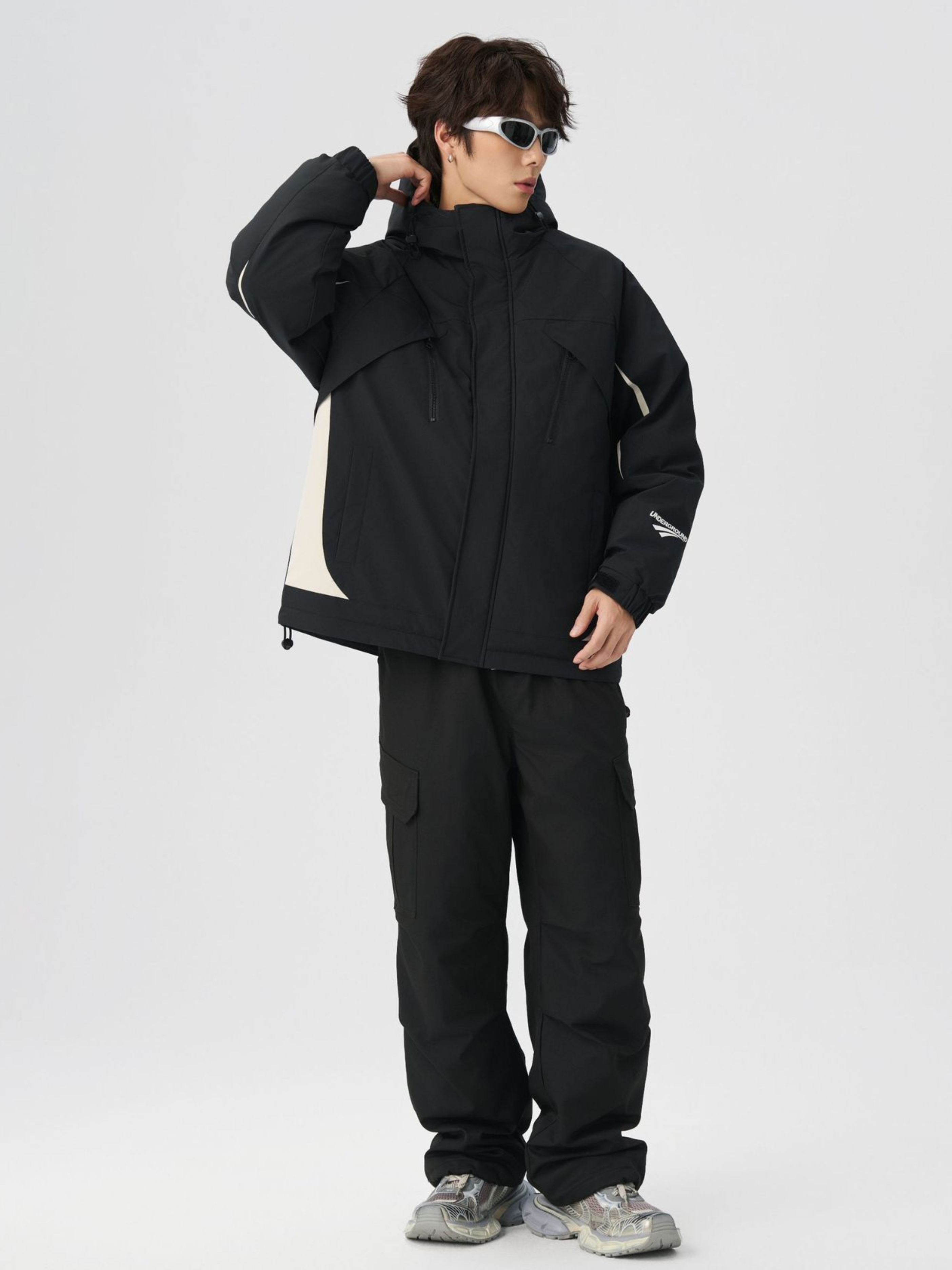 BluffPort - Unisex 90% White Duck Down Oversized Hooded Down Jacket