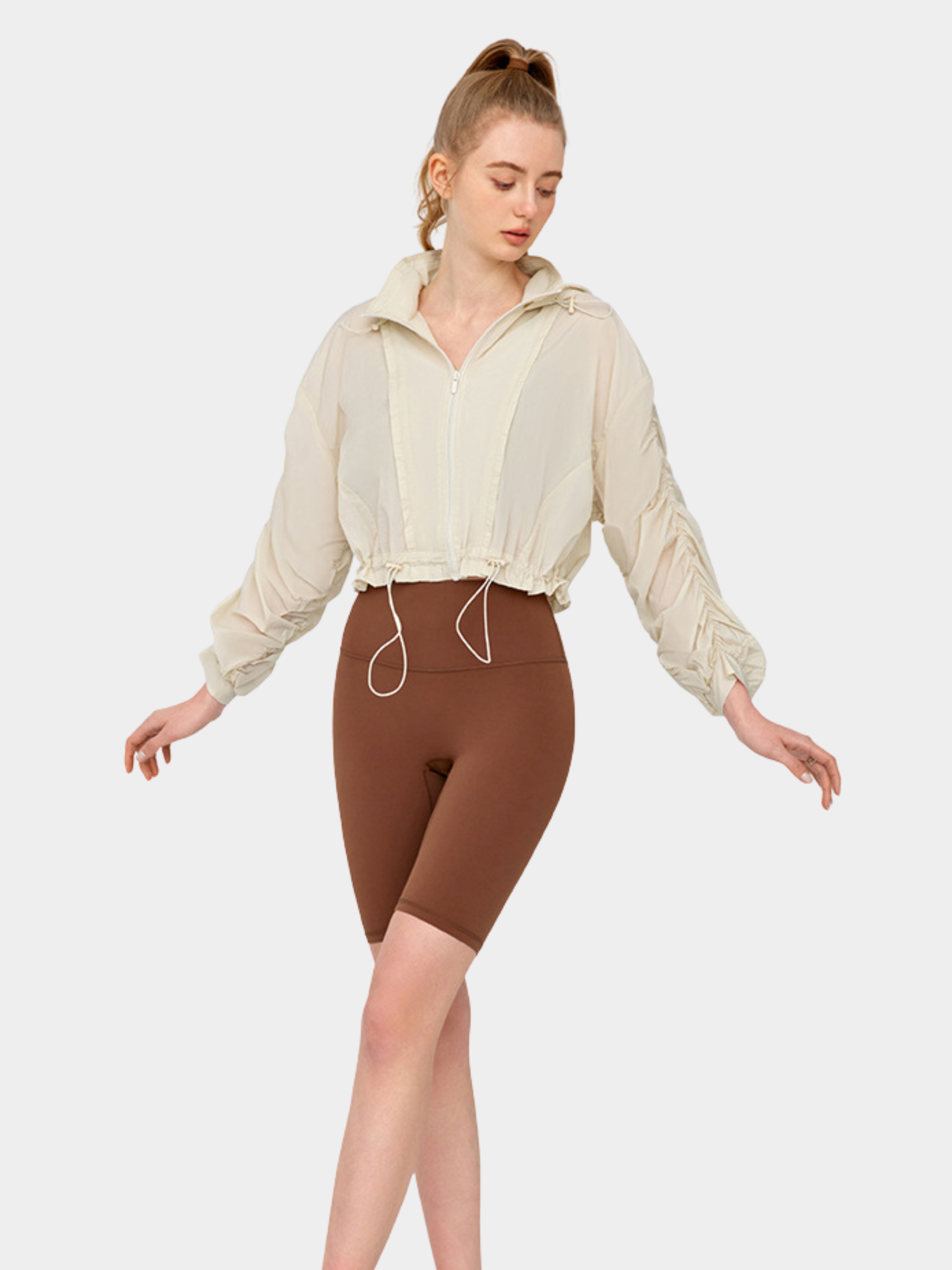 MesaCrate - Women's Lightweight Breathable Waist-Adjustable Jacket