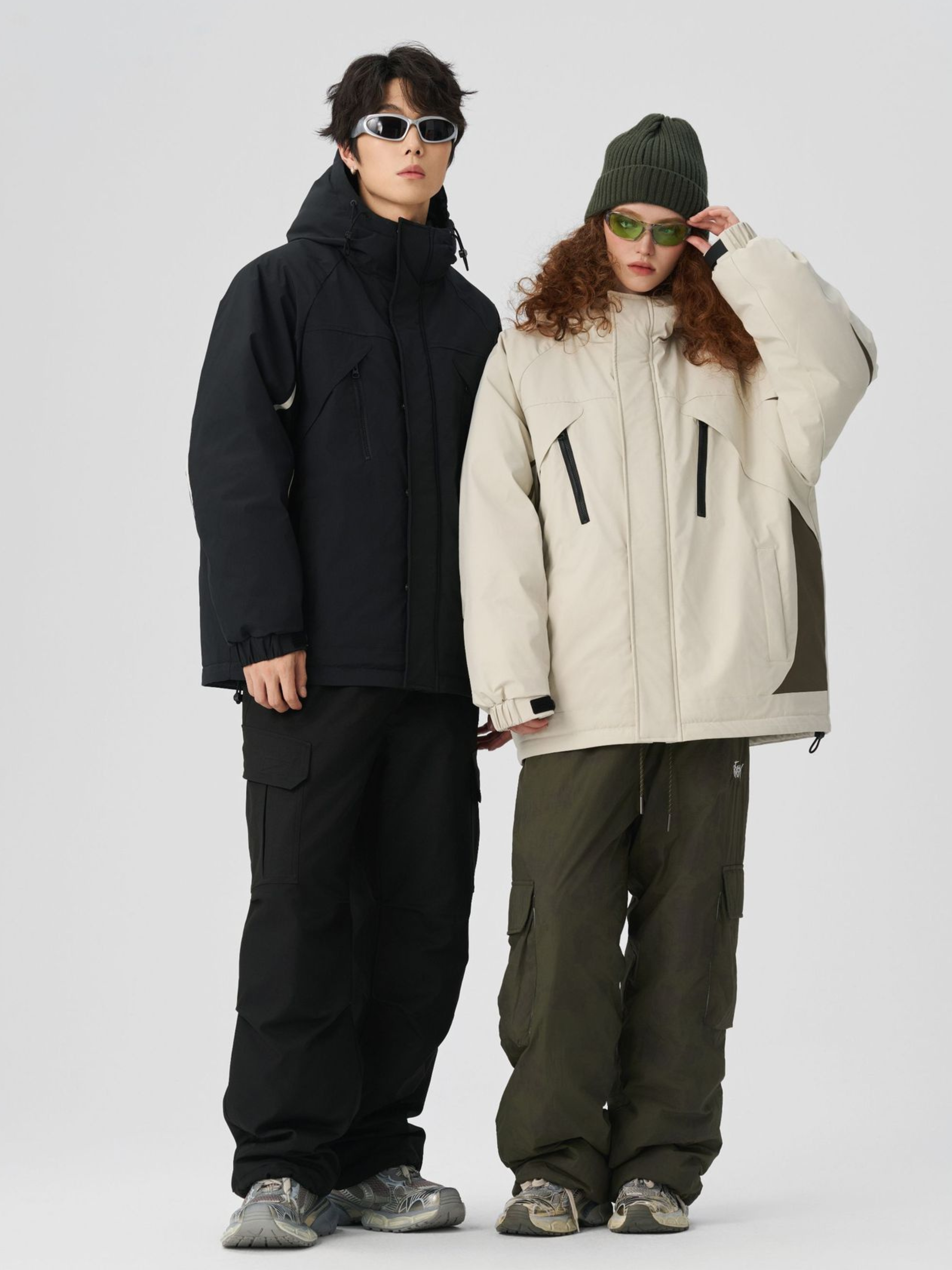 BluffPort - Unisex 90% White Duck Down Oversized Hooded Down Jacket