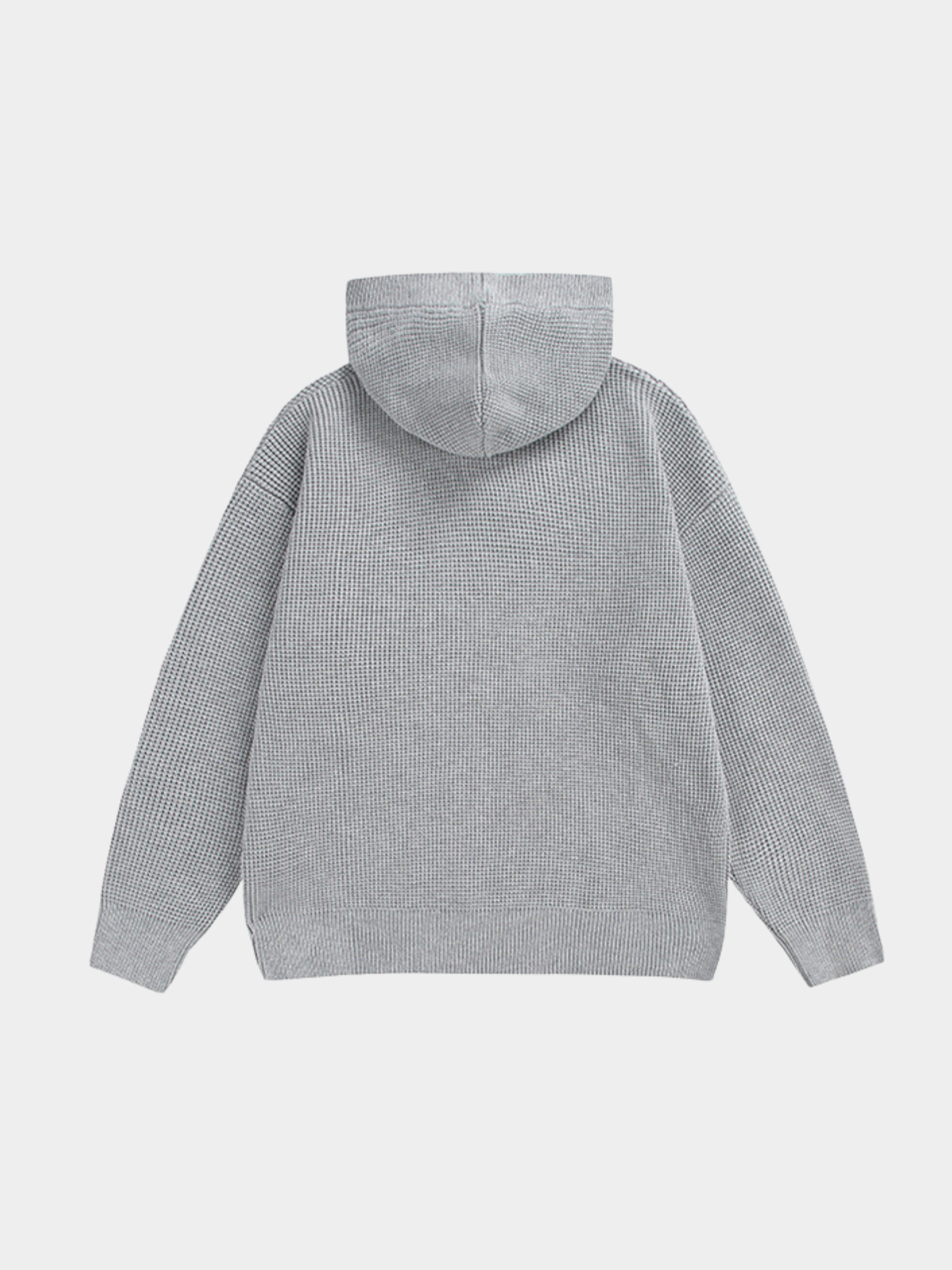 GlowBox - Men's Drawstring Hooded Knit Sweater