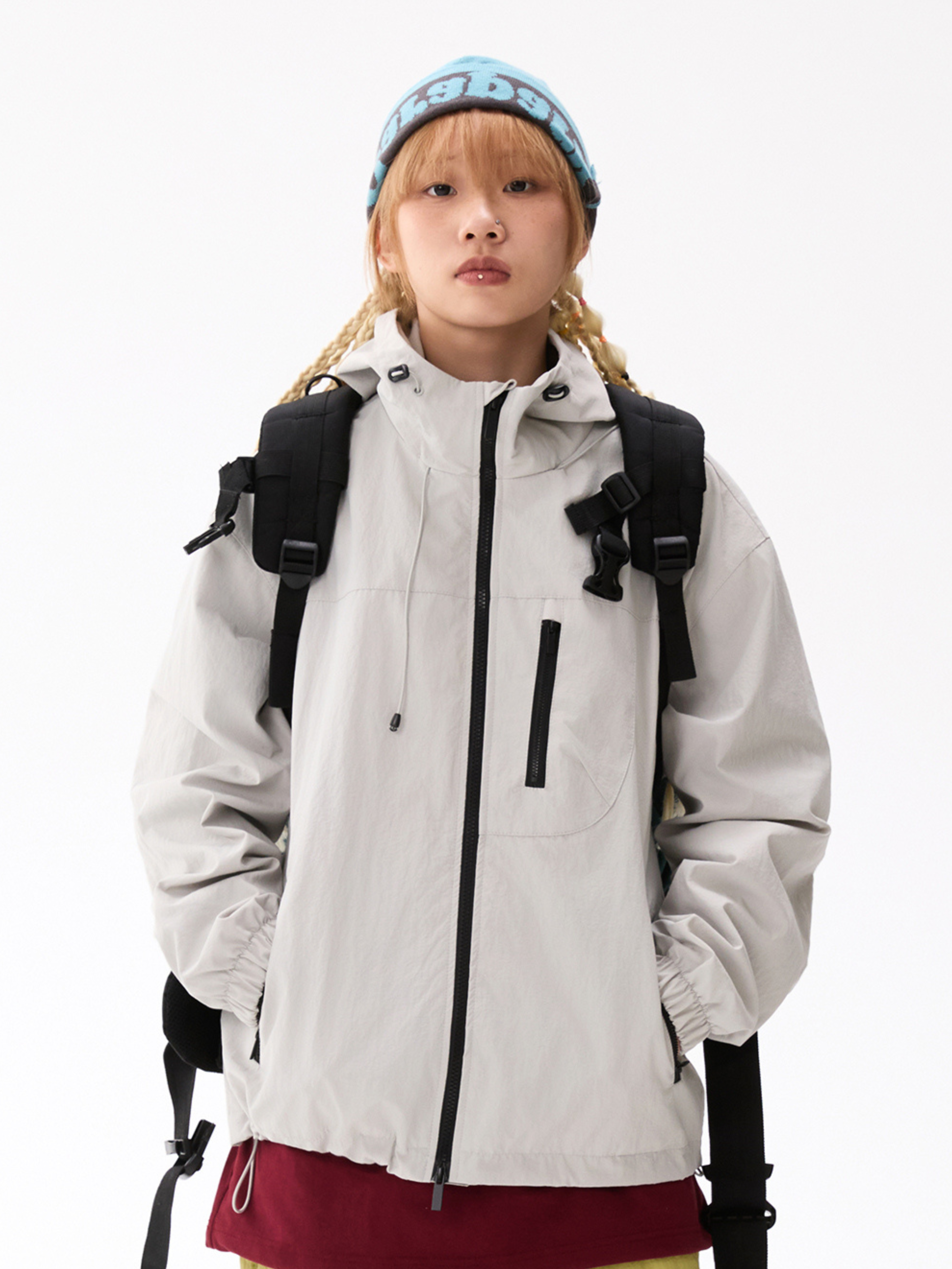 Thunderpeak - Unisex Tech Zip Colorblock Hooded Jacket