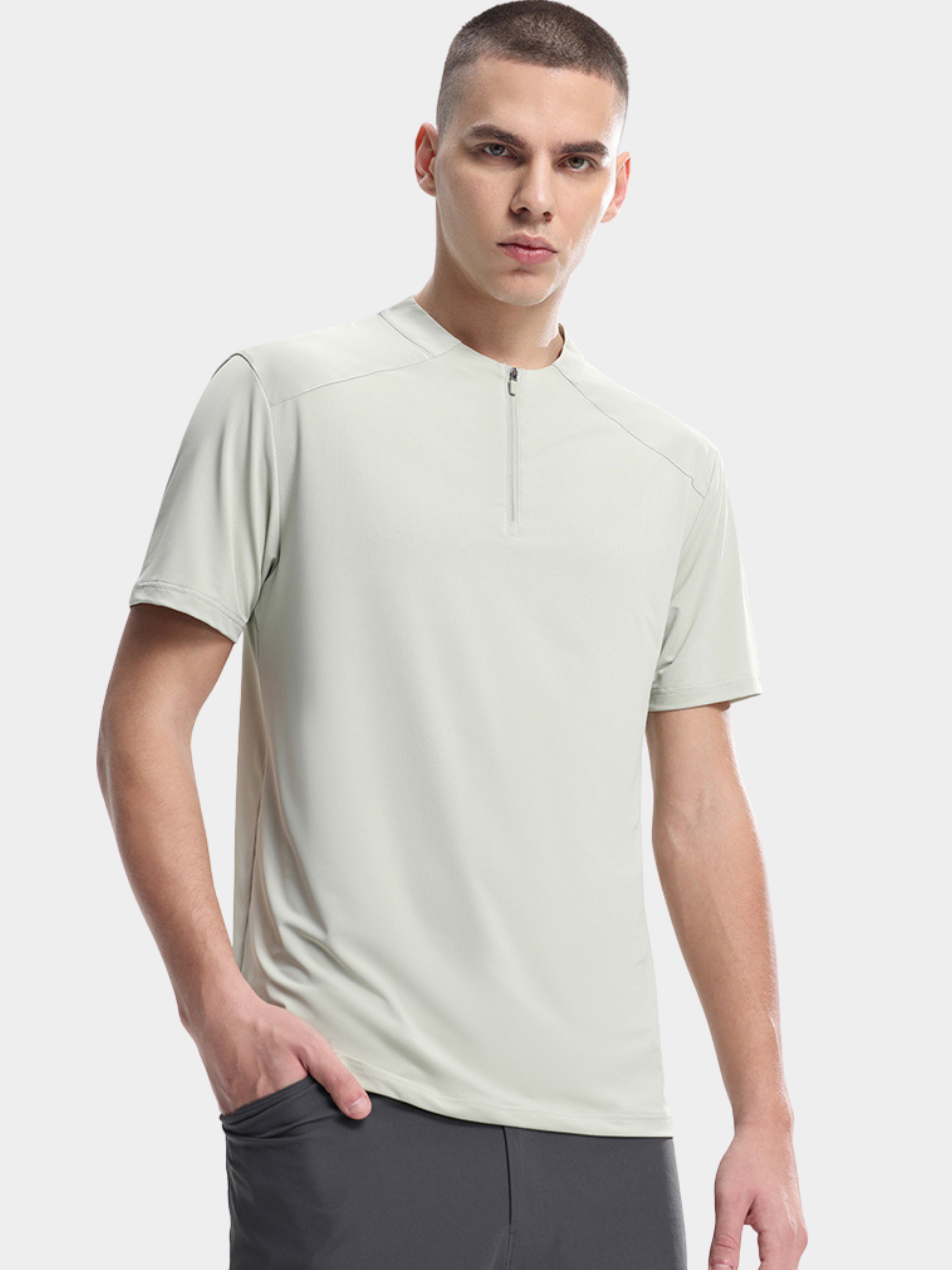 ClimbStick - Men's High-Stretch Quick-Dry Half-Zip Short Sleeve