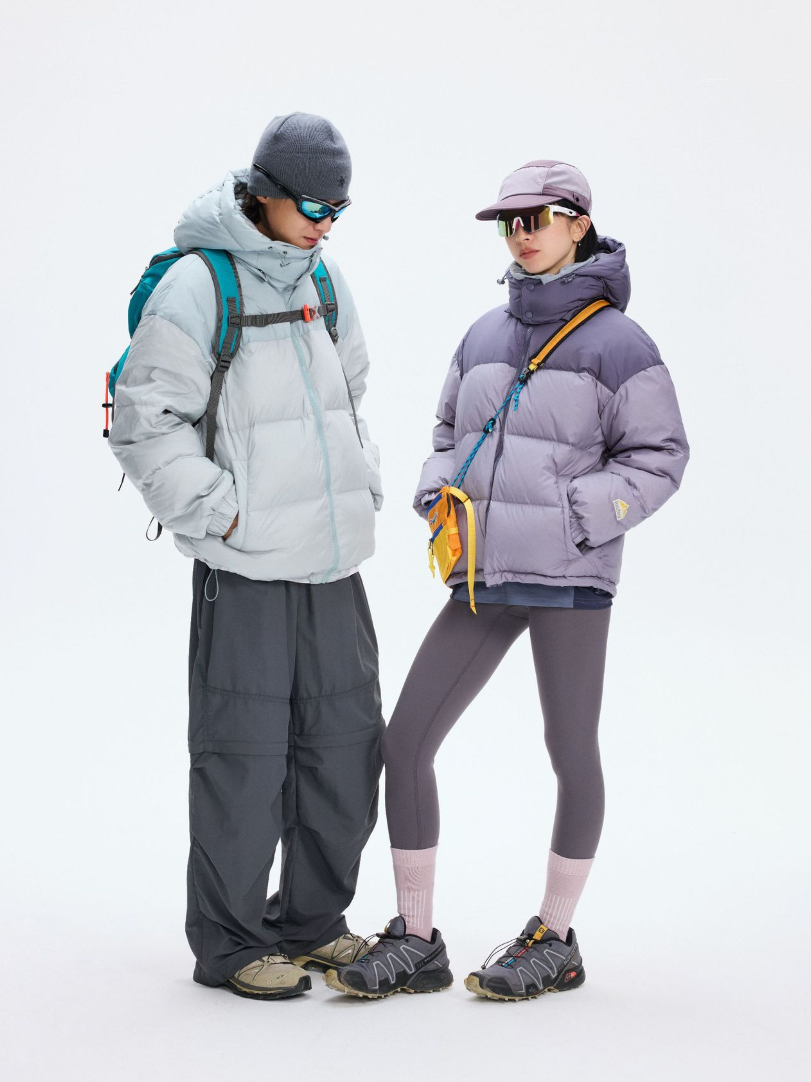 BluffPeak - Unisex Detachable Hood Water-Repellent Duck Down Jacket