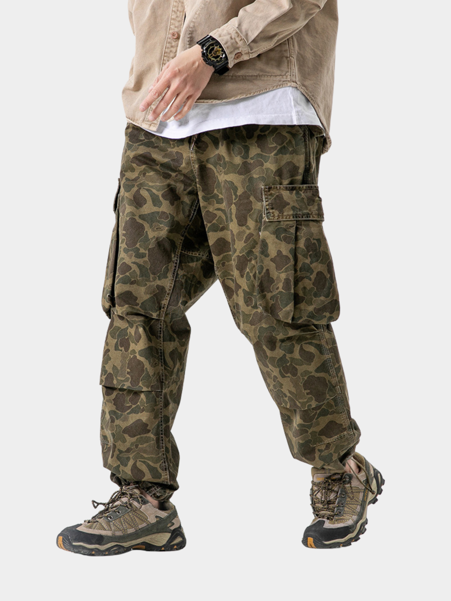 GripGlove - Men's Relaxed Fit Camo Cargo Pants