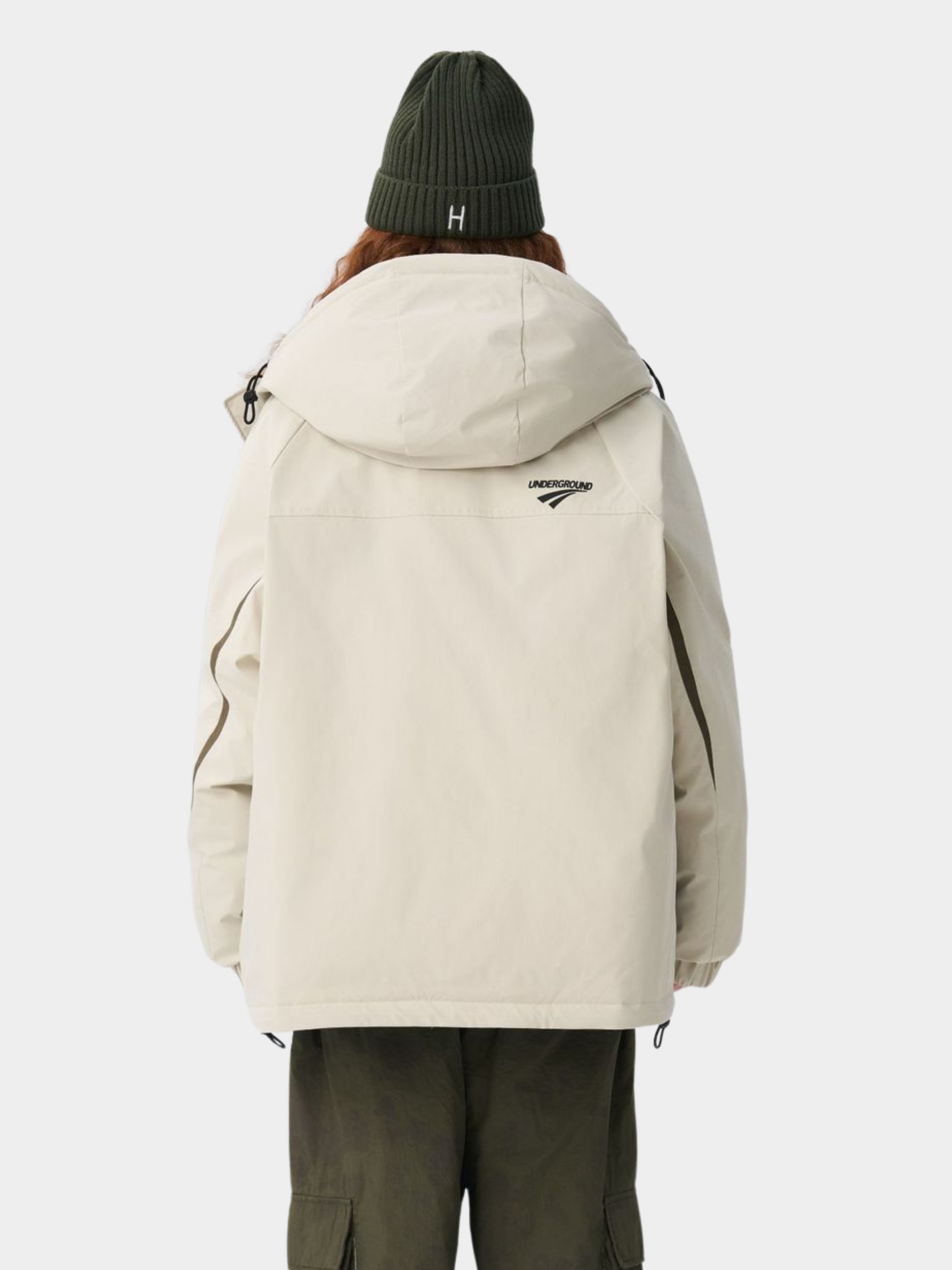 BluffPort - Unisex 90% White Duck Down Oversized Hooded Down Jacket