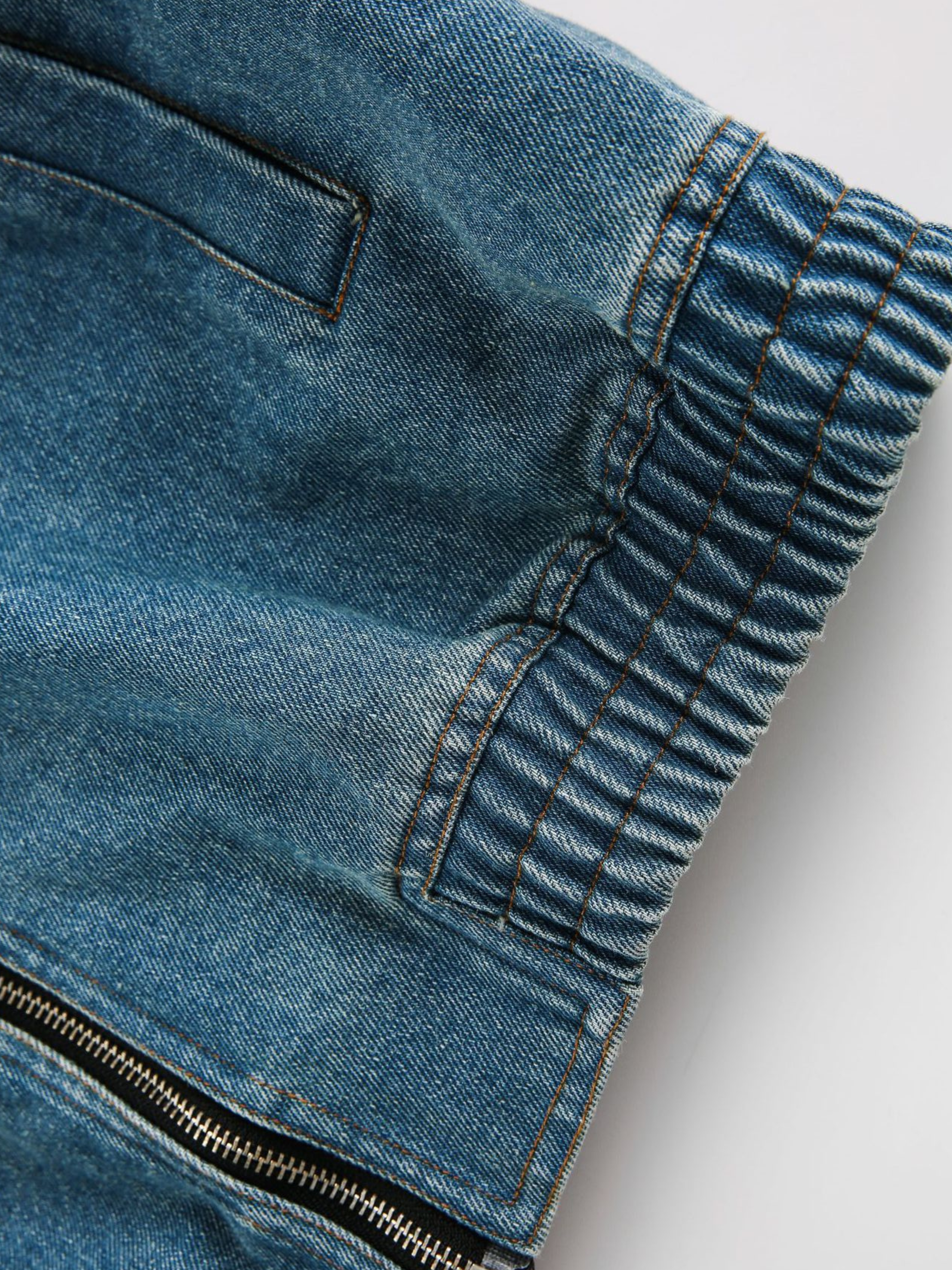 RavenLine - Women‘s Washed Denim Turndown Collar Jacket