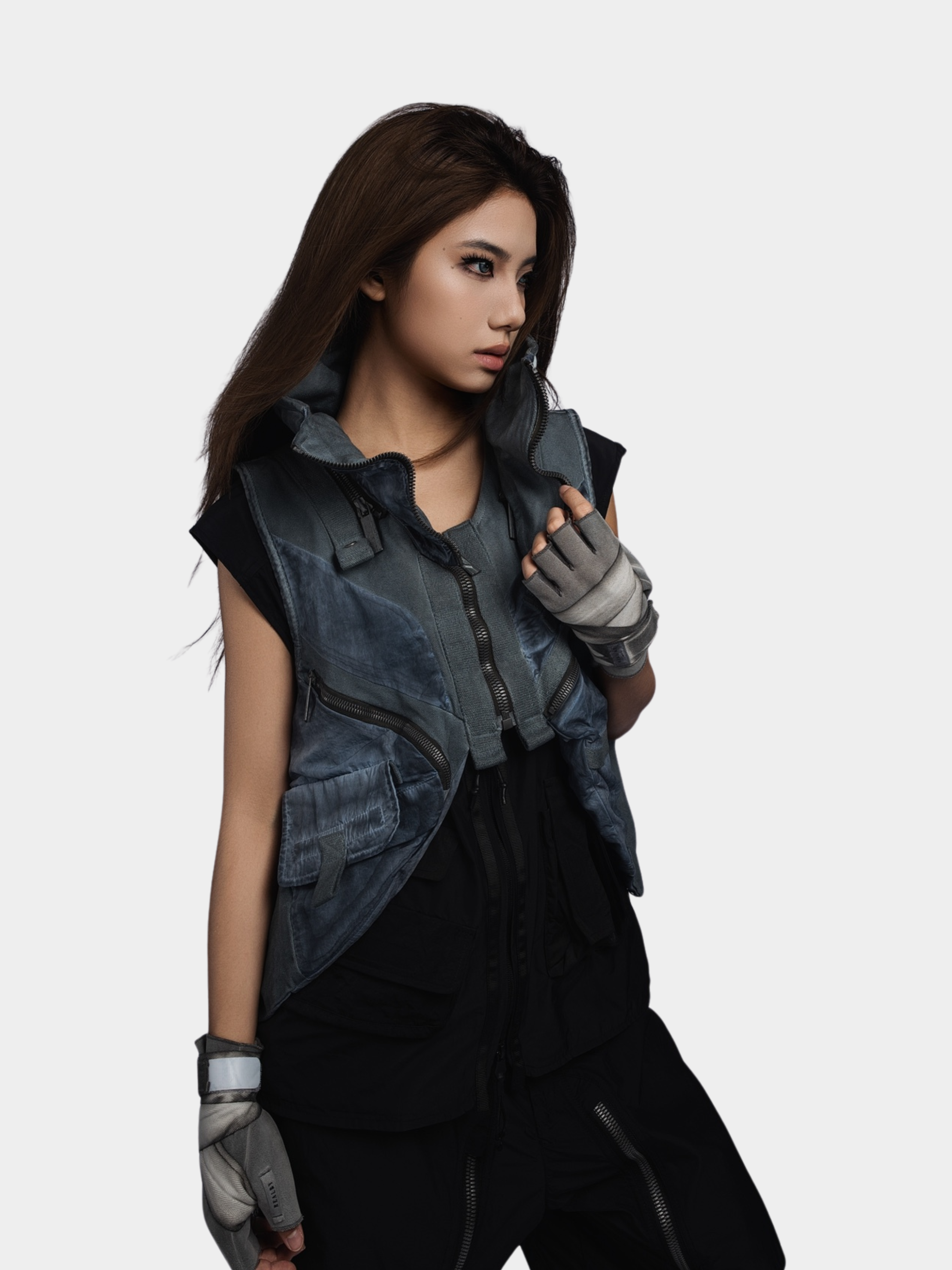 FlexCanopy - Unisex Asymmetric 3D Pocket Detachable Vest