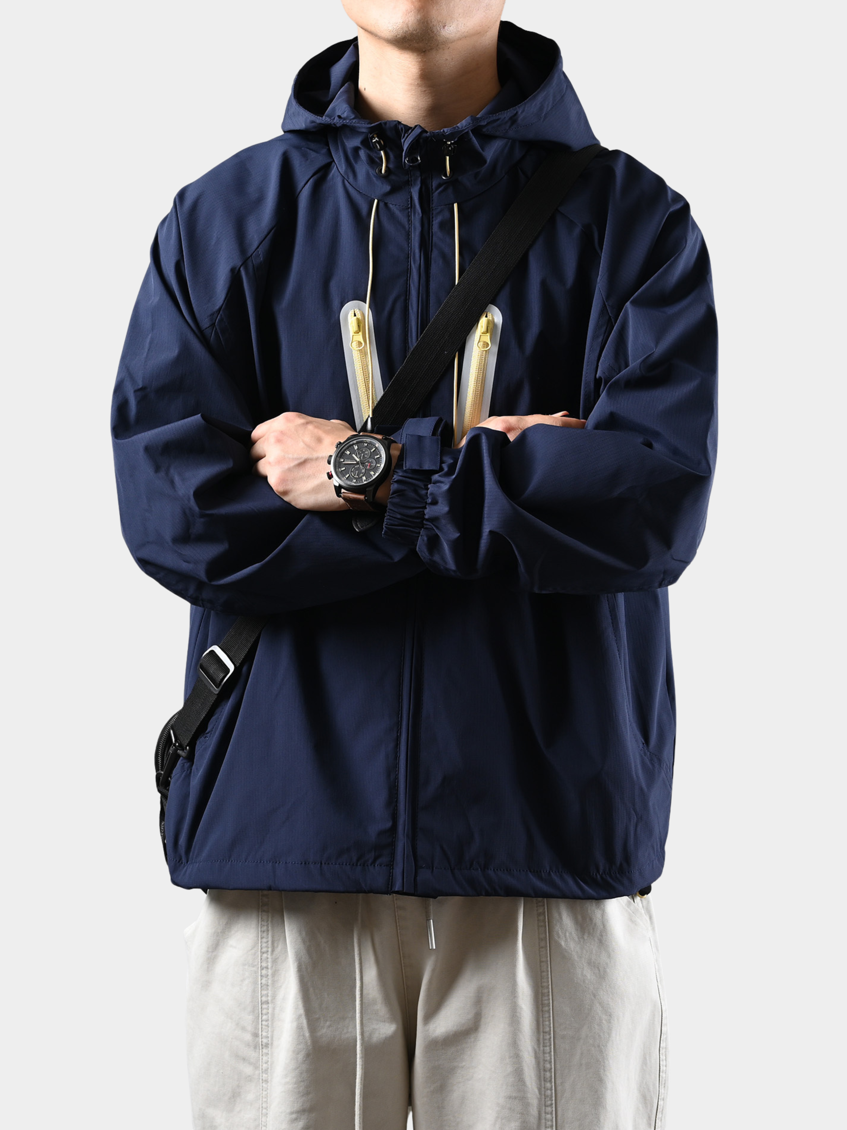 EchoCore - Unisex Loose-Fit Hooded Technical Shell Jacket