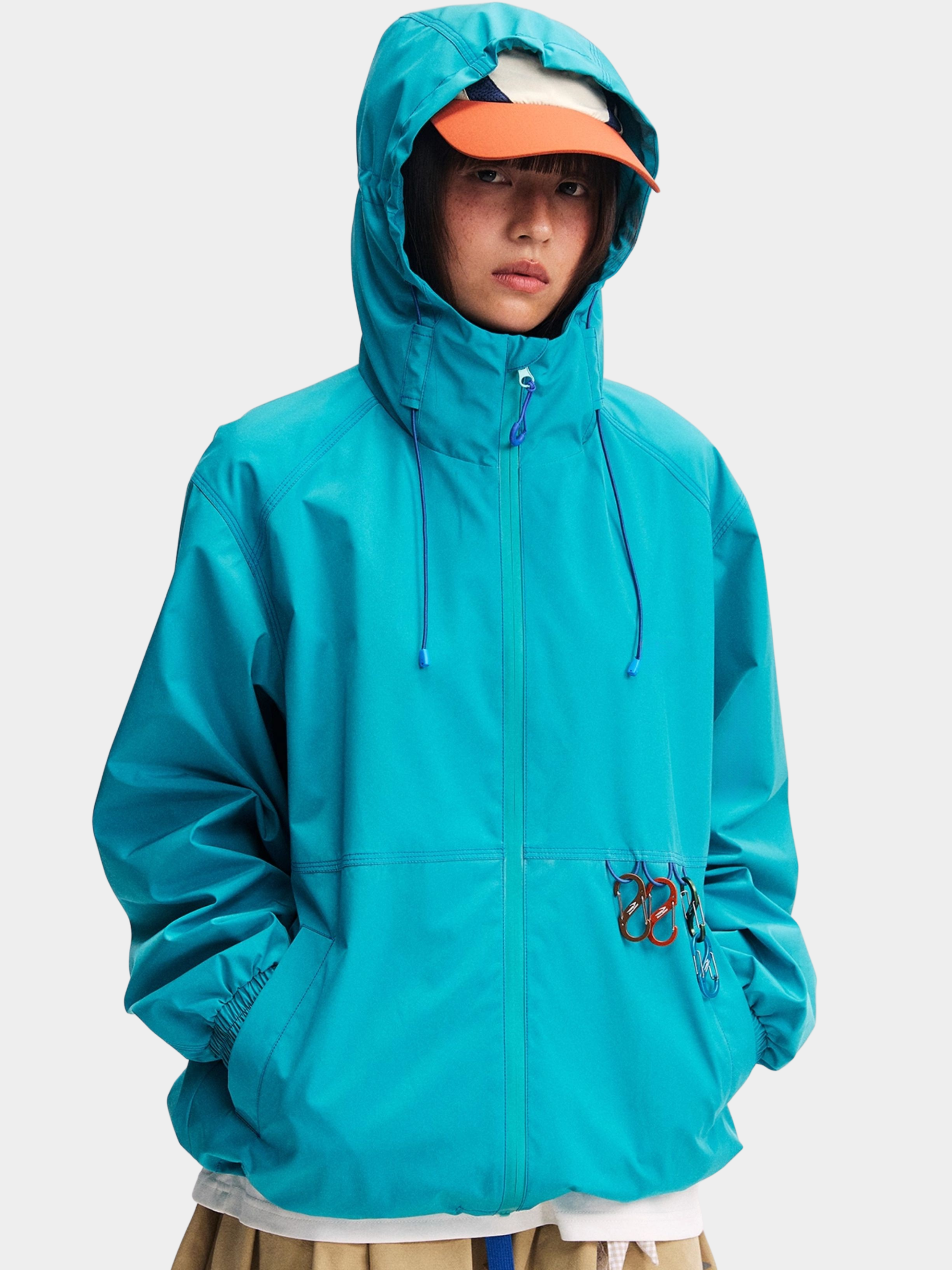 EchoDeck - Unisex Teflon® Triple-Defense Colorblock Drawstring Jacket