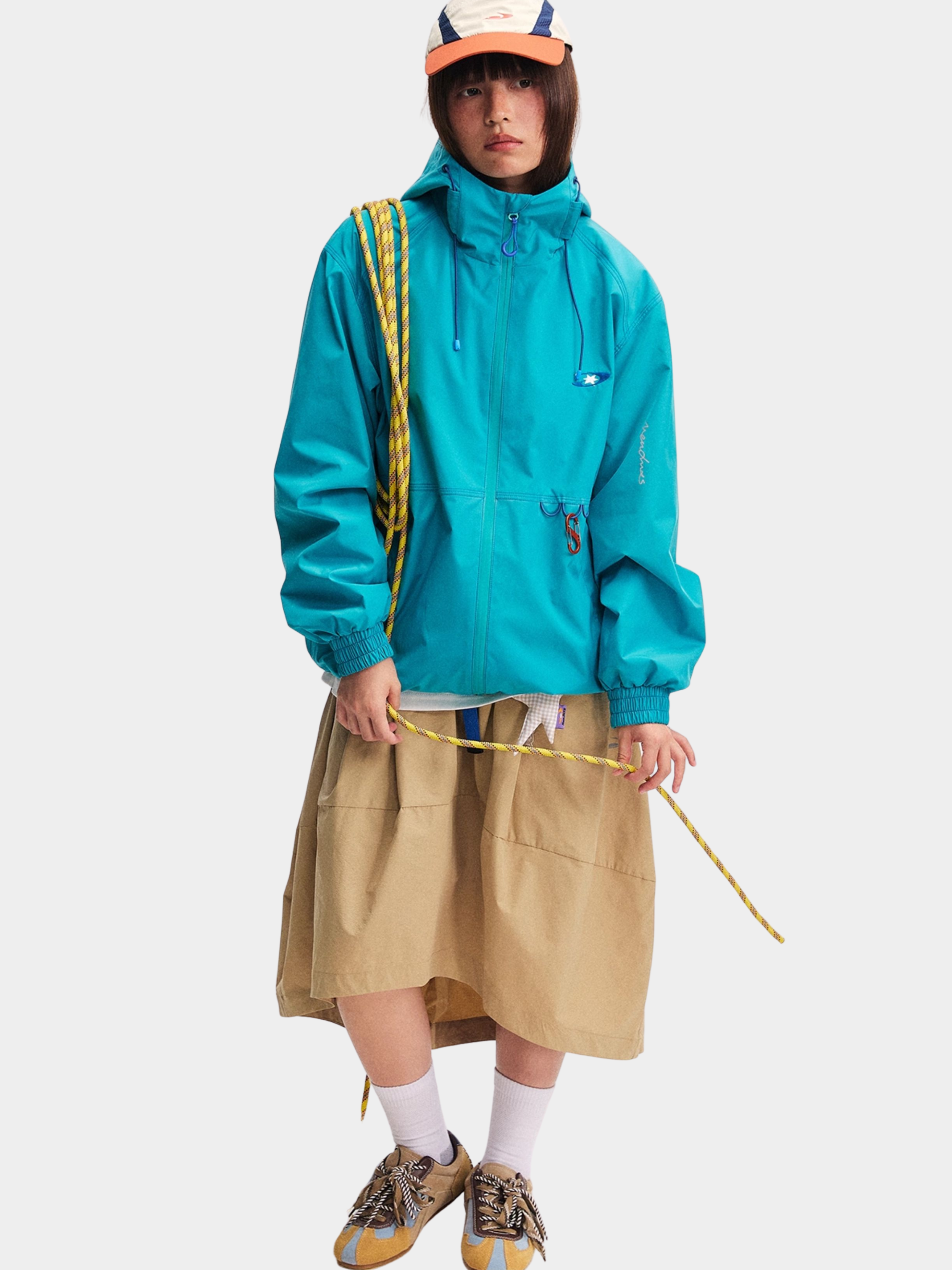EchoDeck - Unisex Teflon® Triple-Defense Colorblock Drawstring Jacket