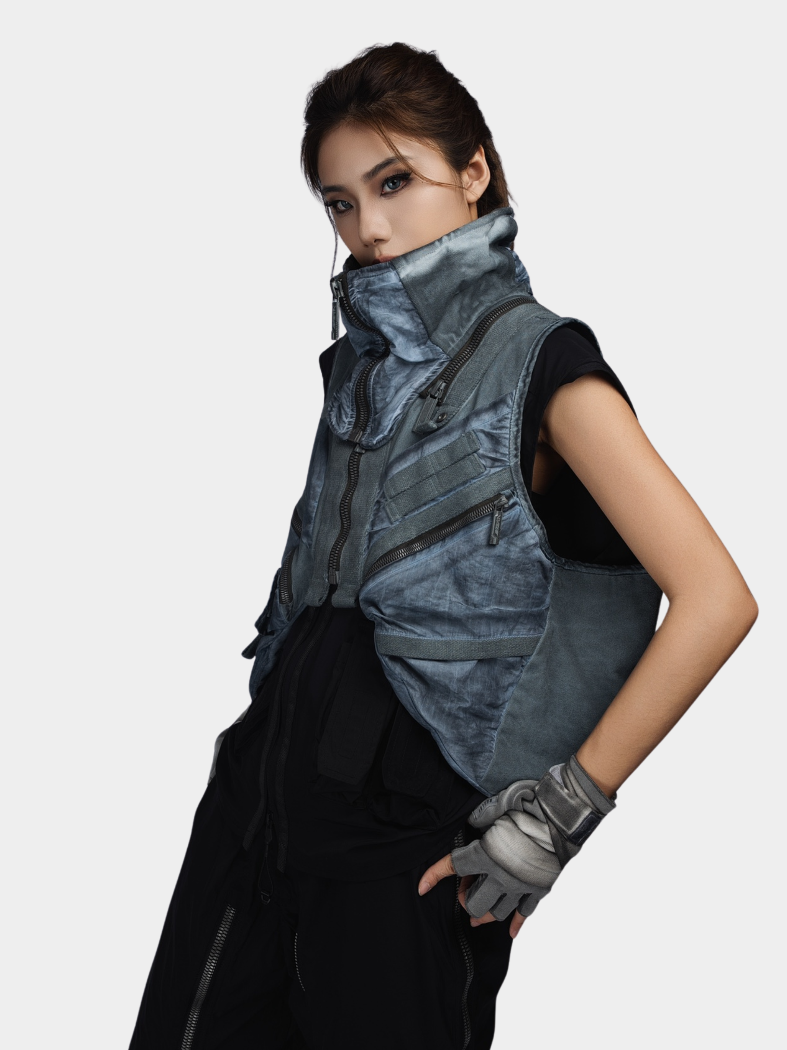 FlexCanopy - Unisex Asymmetric 3D Pocket Detachable Vest