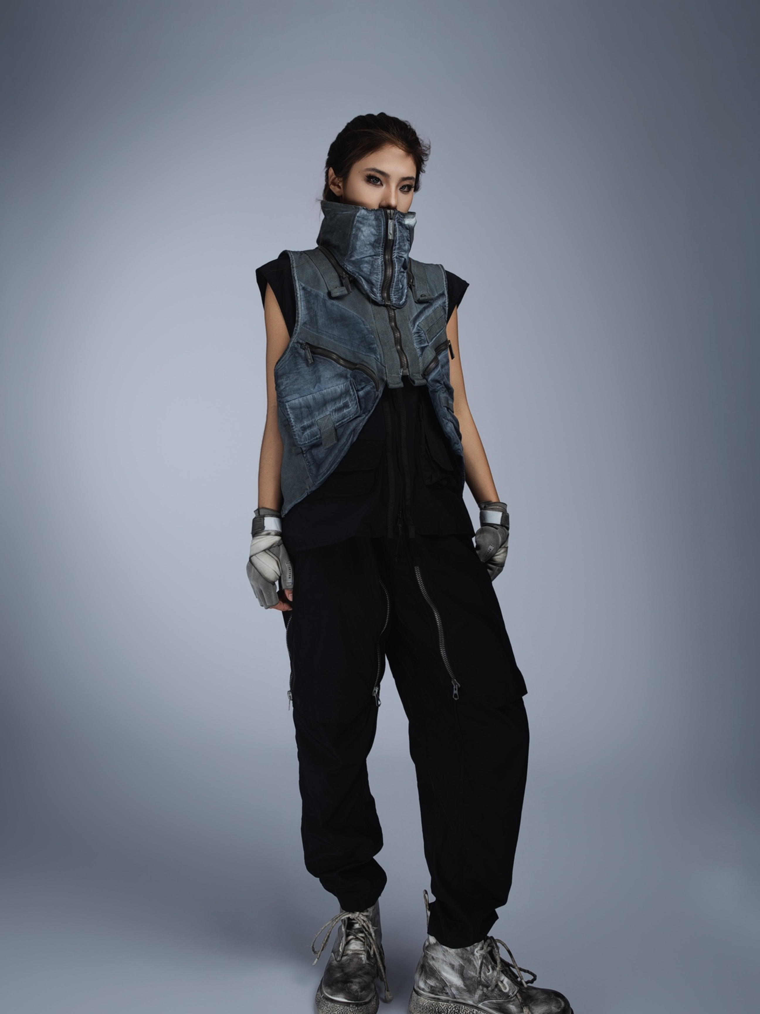 FlexCanopy - Unisex Asymmetric 3D Pocket Detachable Vest