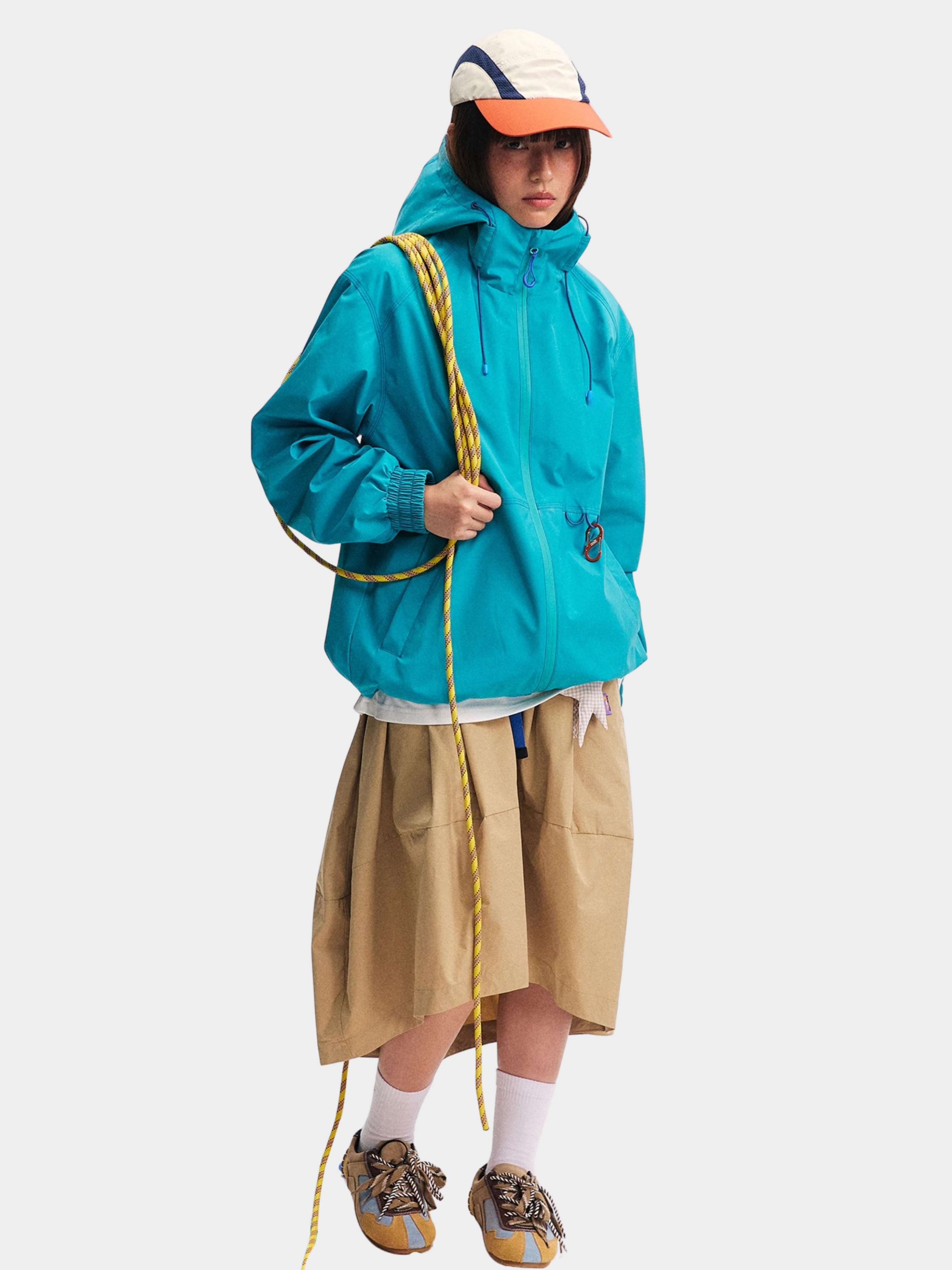 EchoDeck - Unisex Teflon® Triple-Defense Colorblock Drawstring Jacket