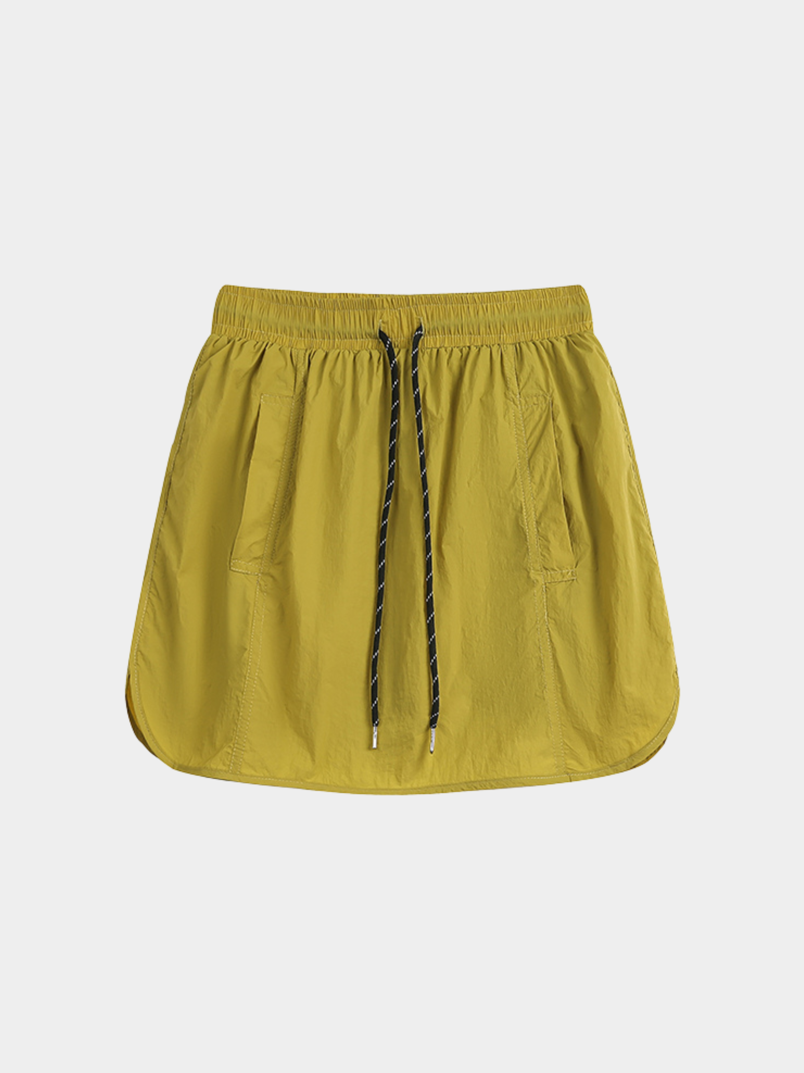 EchoPeak - Women's Utility Slit A-Line Mini Built-in Lining Skirt