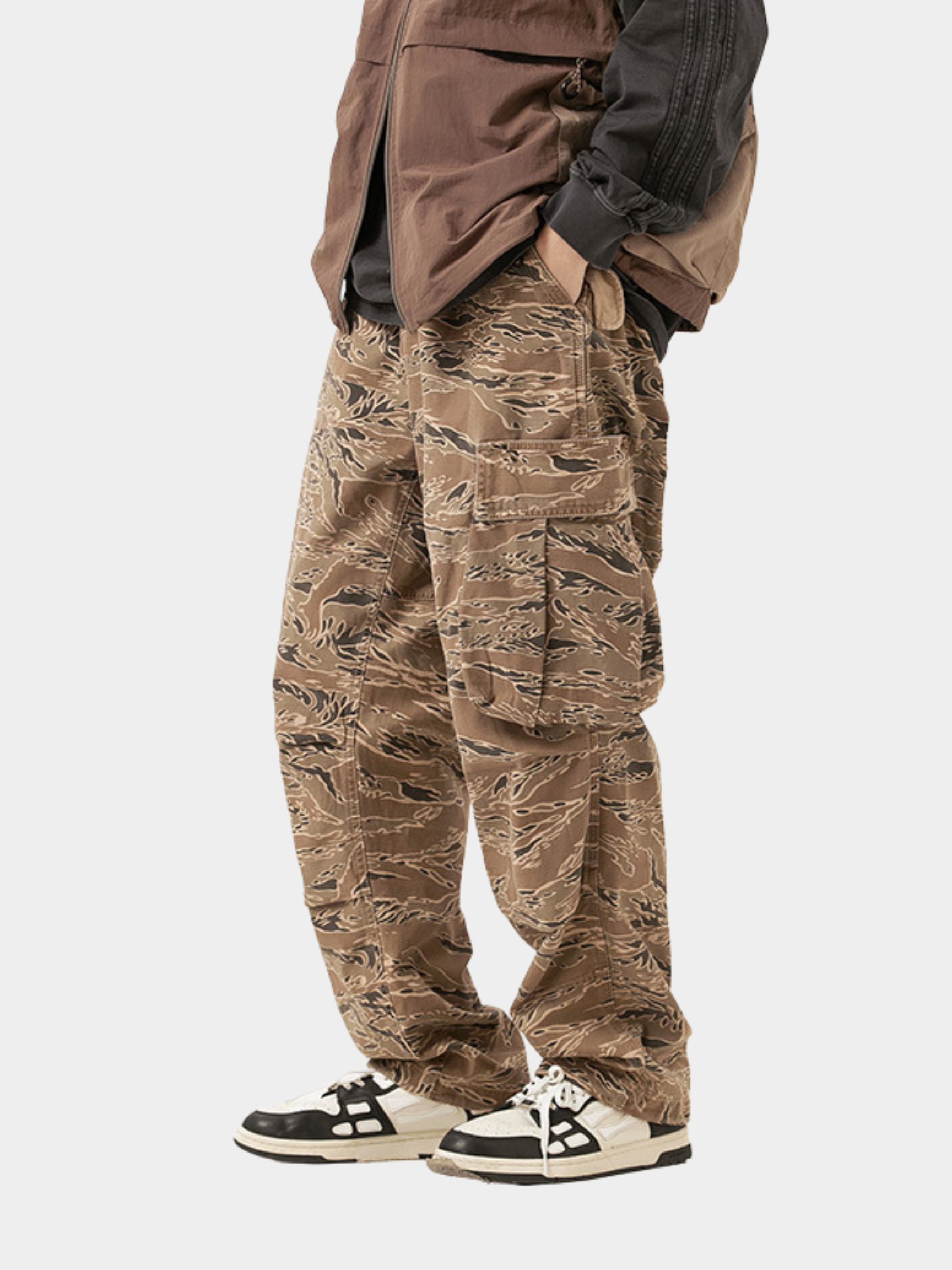 GripGlove - Men's Relaxed Fit Camo Cargo Pants