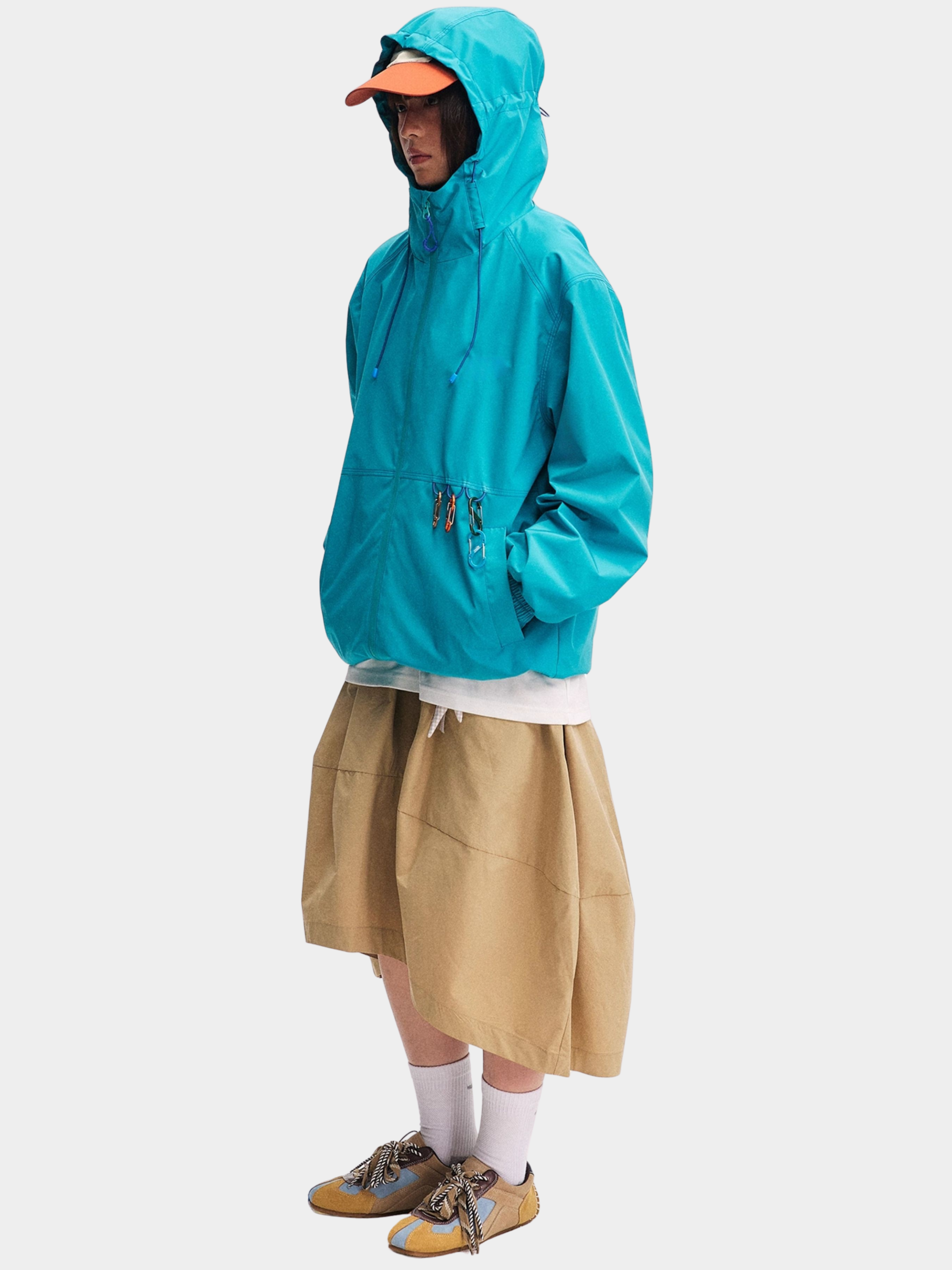 EchoDeck - Unisex Teflon® Triple-Defense Colorblock Drawstring Jacket