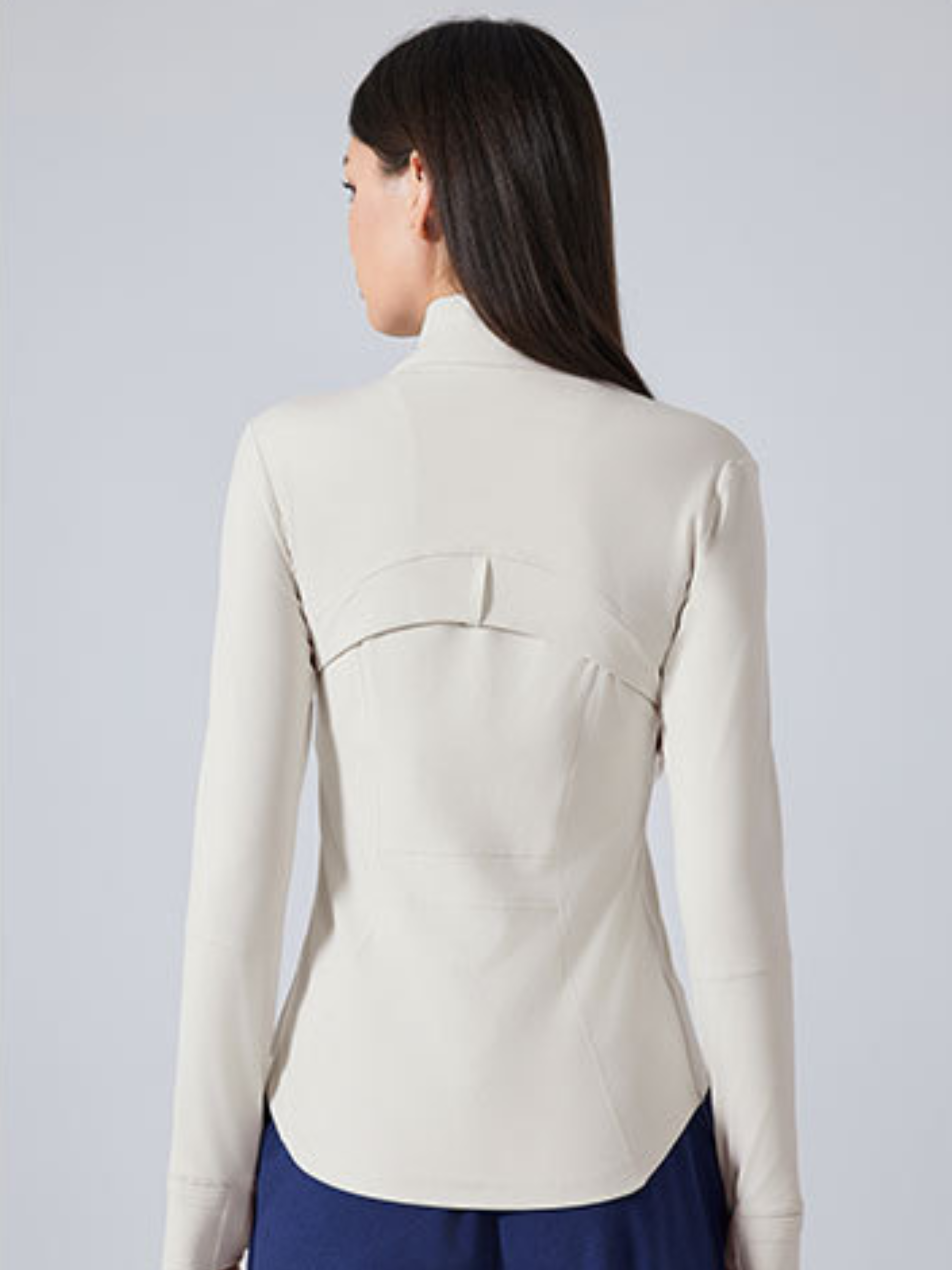 MesaPeak - Women's Fleece-Lined Slim-Fit Yoga Jacket with Thumbholes