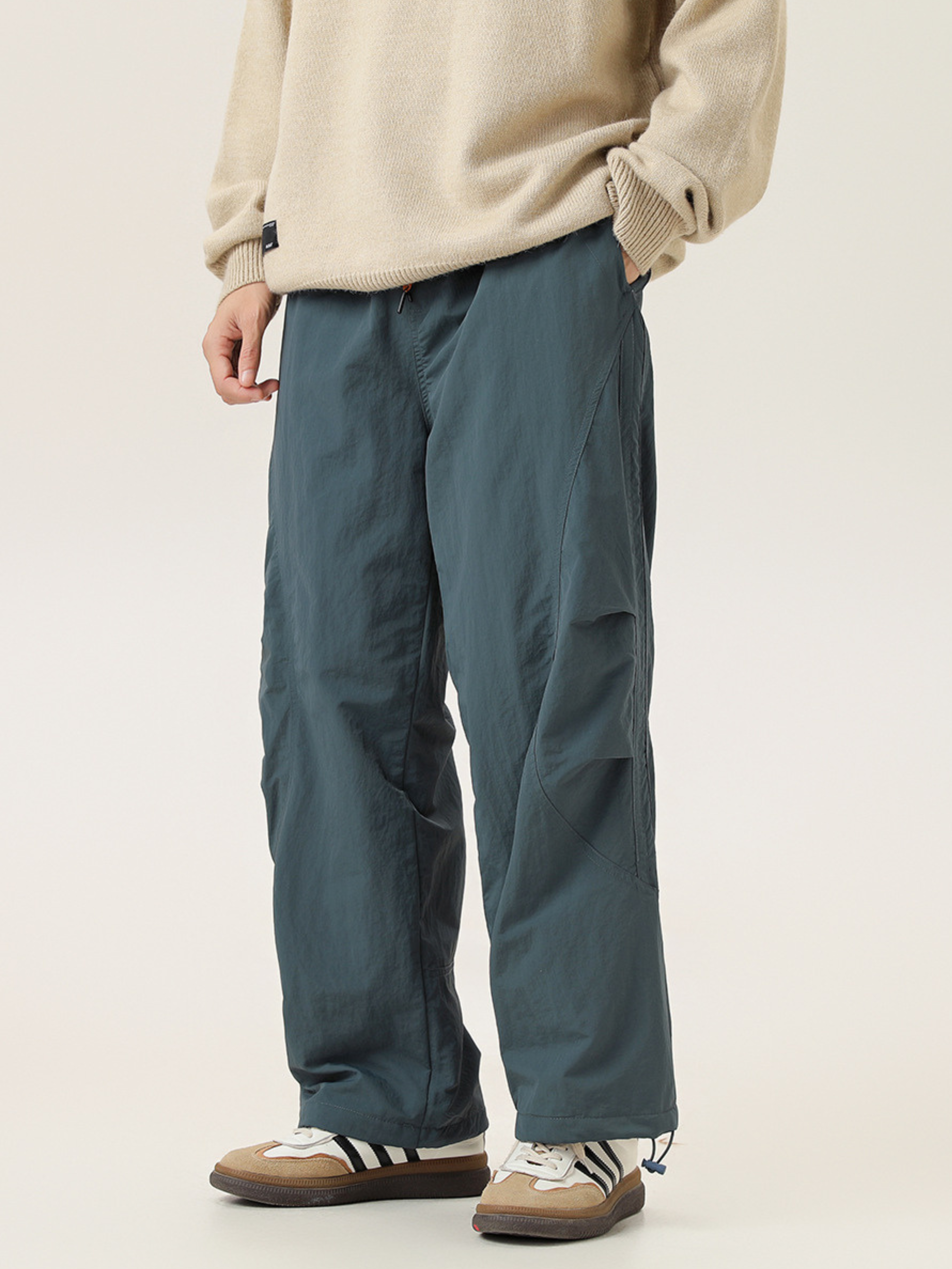 EagleTop - Unisex Padded Wide-Leg Paratrooper Pants with Brushed Lining