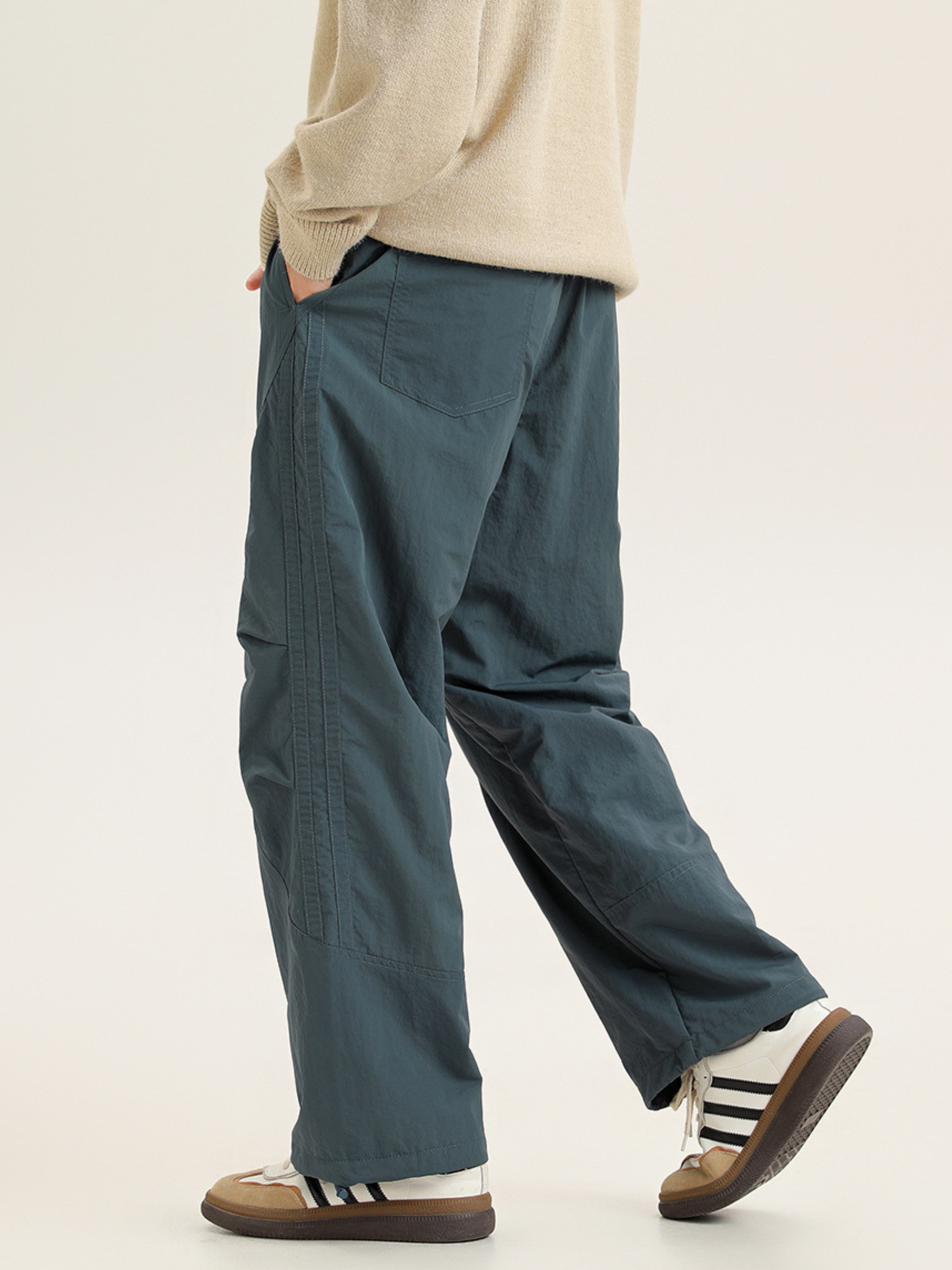 EagleTop - Unisex Padded Wide-Leg Paratrooper Pants with Brushed Lining