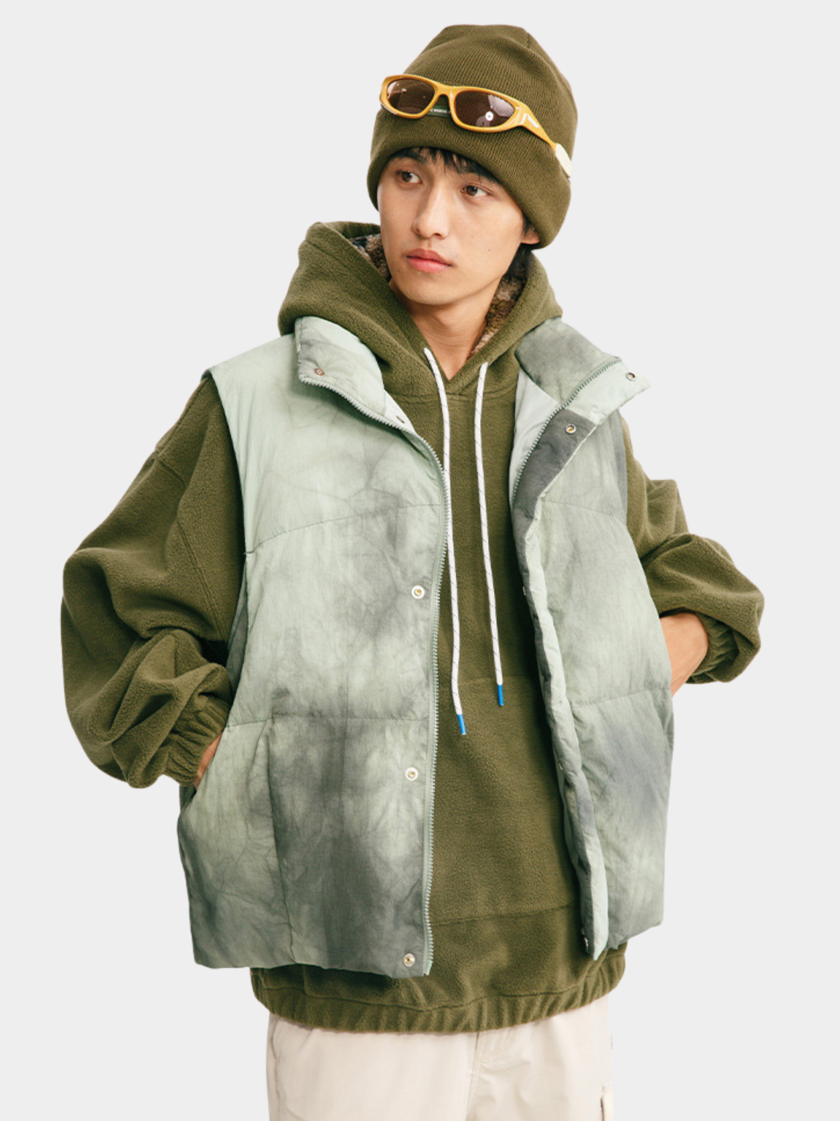 BluffTop - Unisex 90% White Duck Down Hand-Dyed Waterproof Down Vest