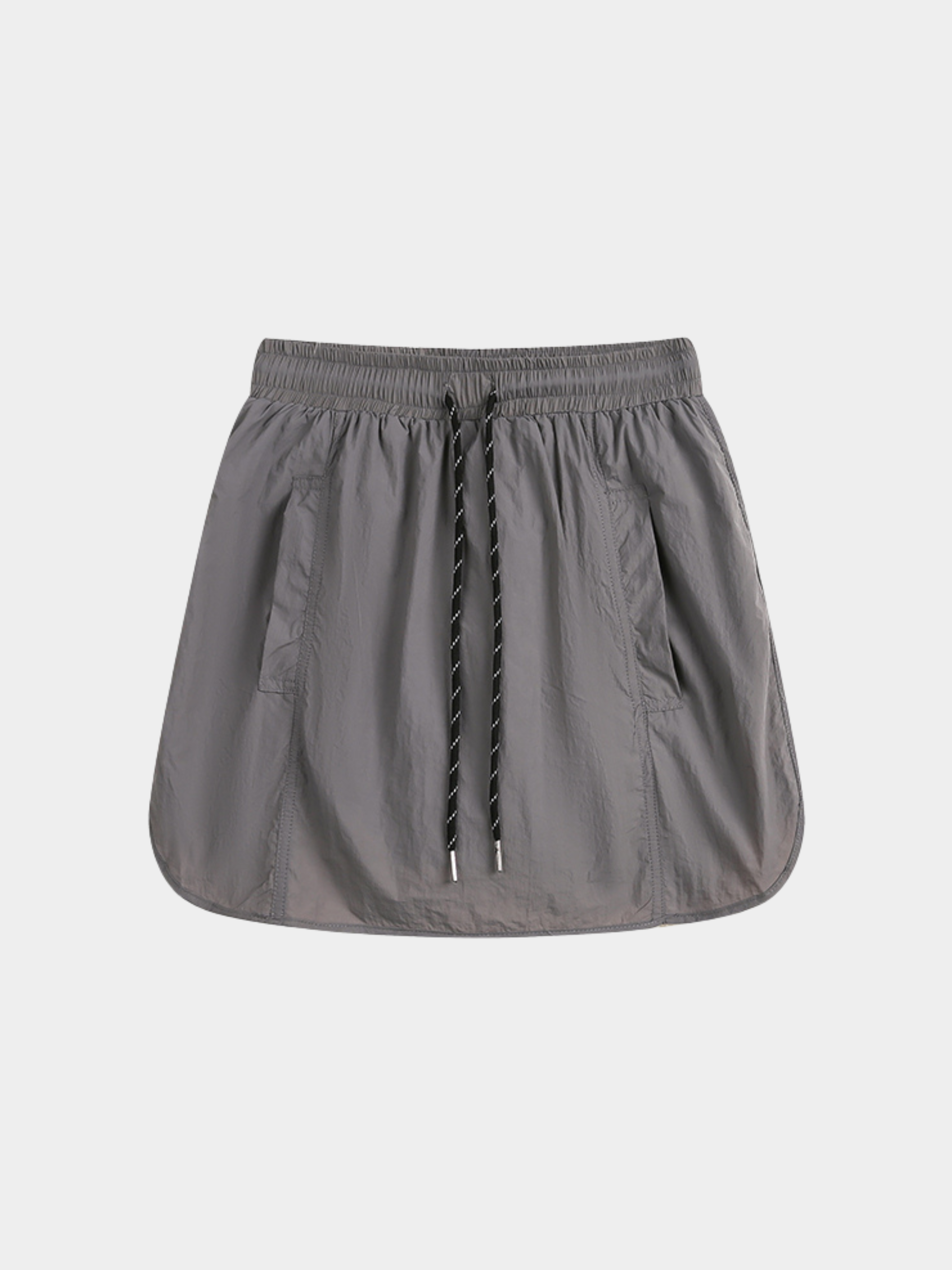 EchoPeak - Women's Utility Slit A-Line Mini Built-in Lining Skirt
