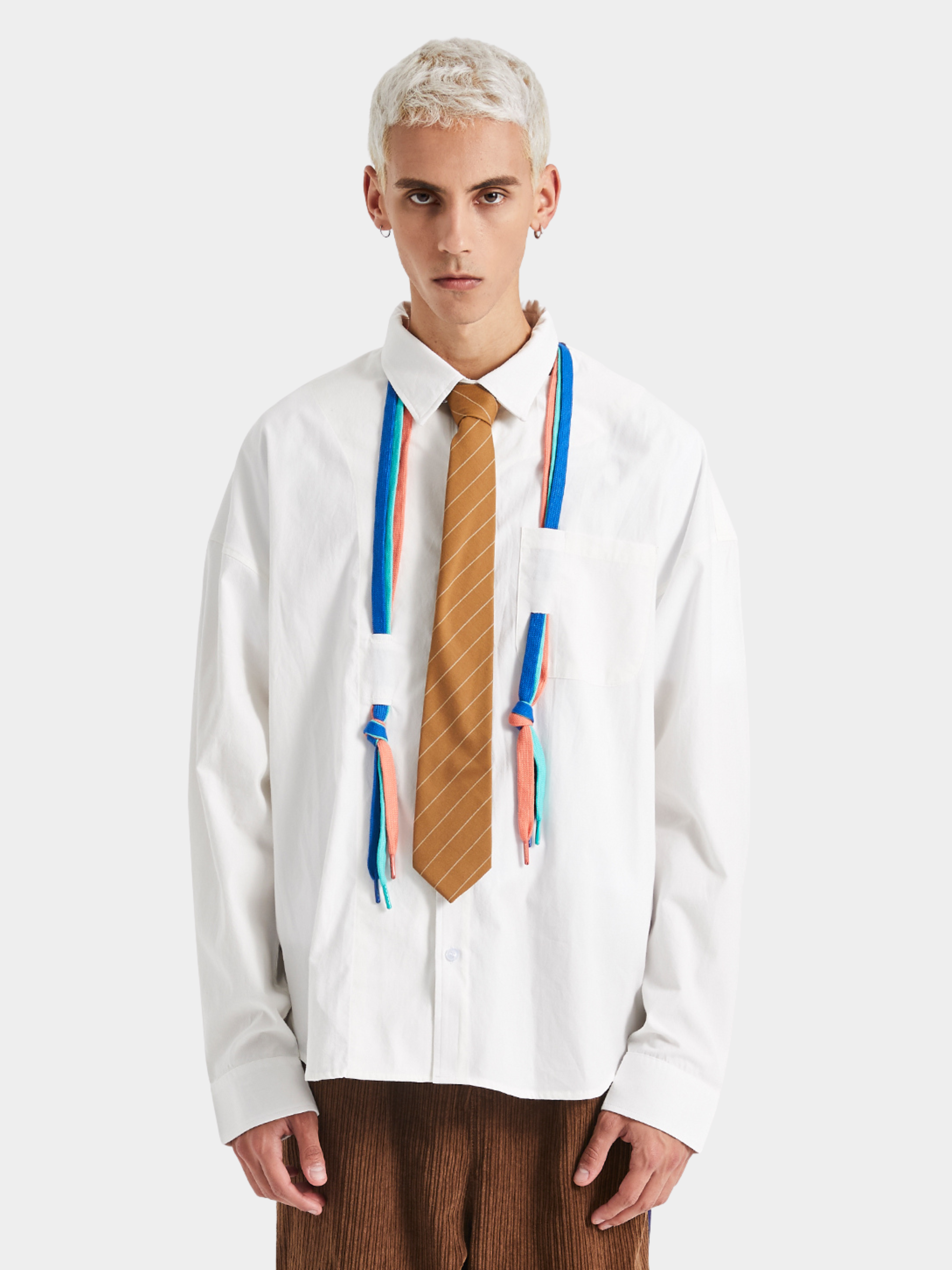 CougarLife - Unisex Colorful Woven Tape Long-Sleeve Shirt