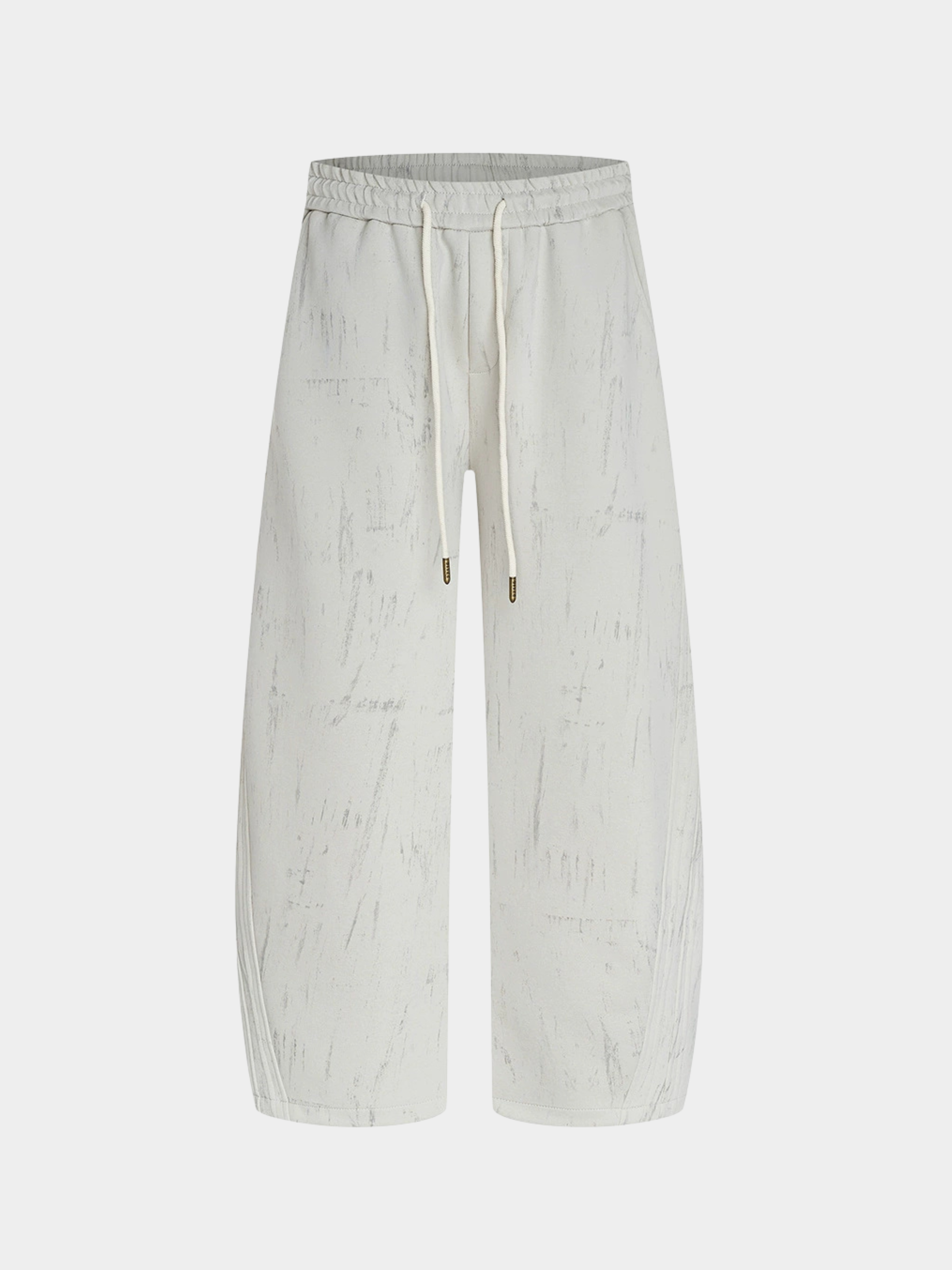FoxDash - Unisex Wasteland-Dyed Retro American Drape Cut Sweatpants