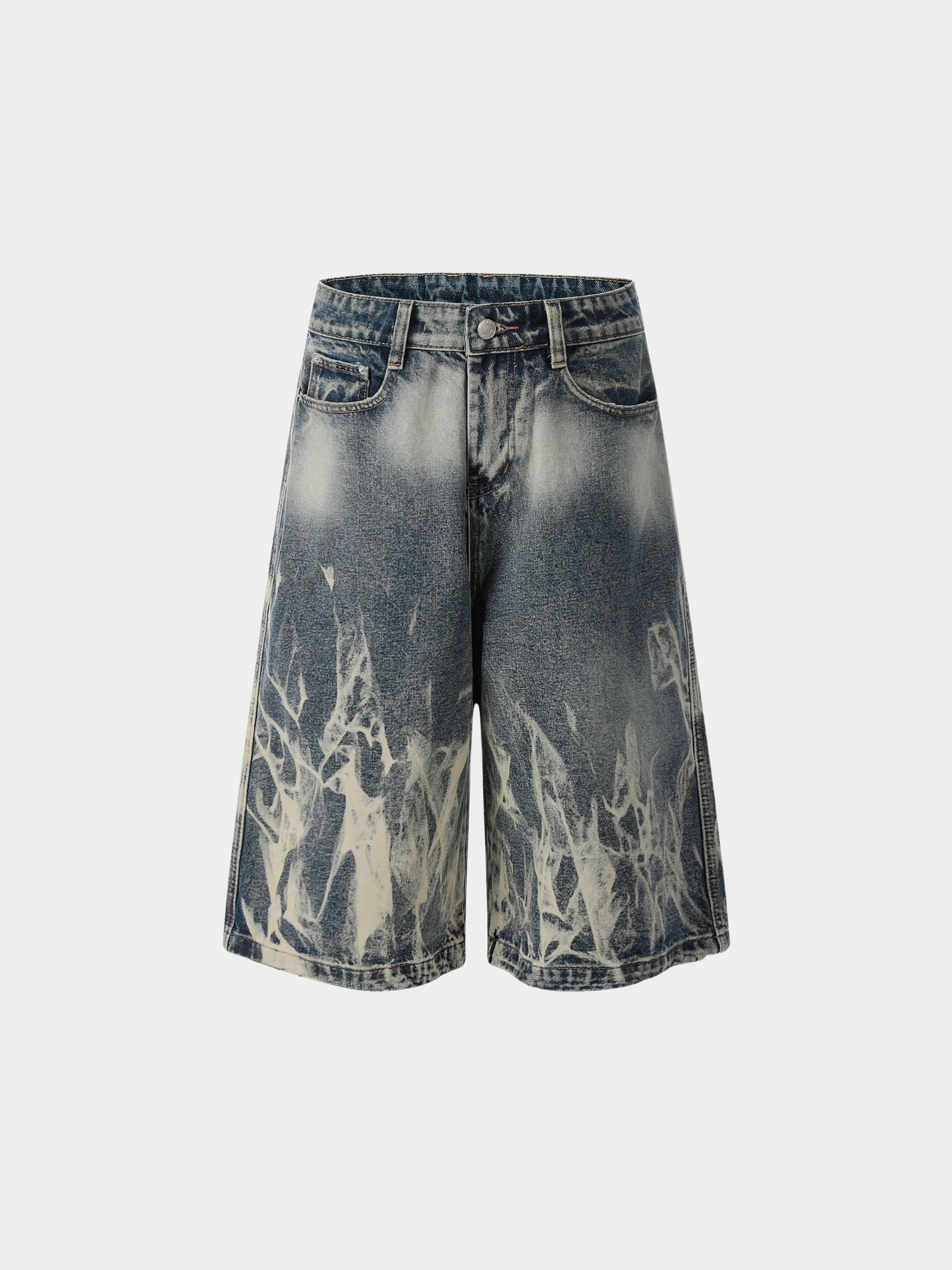 BaseStick - Men's Flame Denim Shorts
