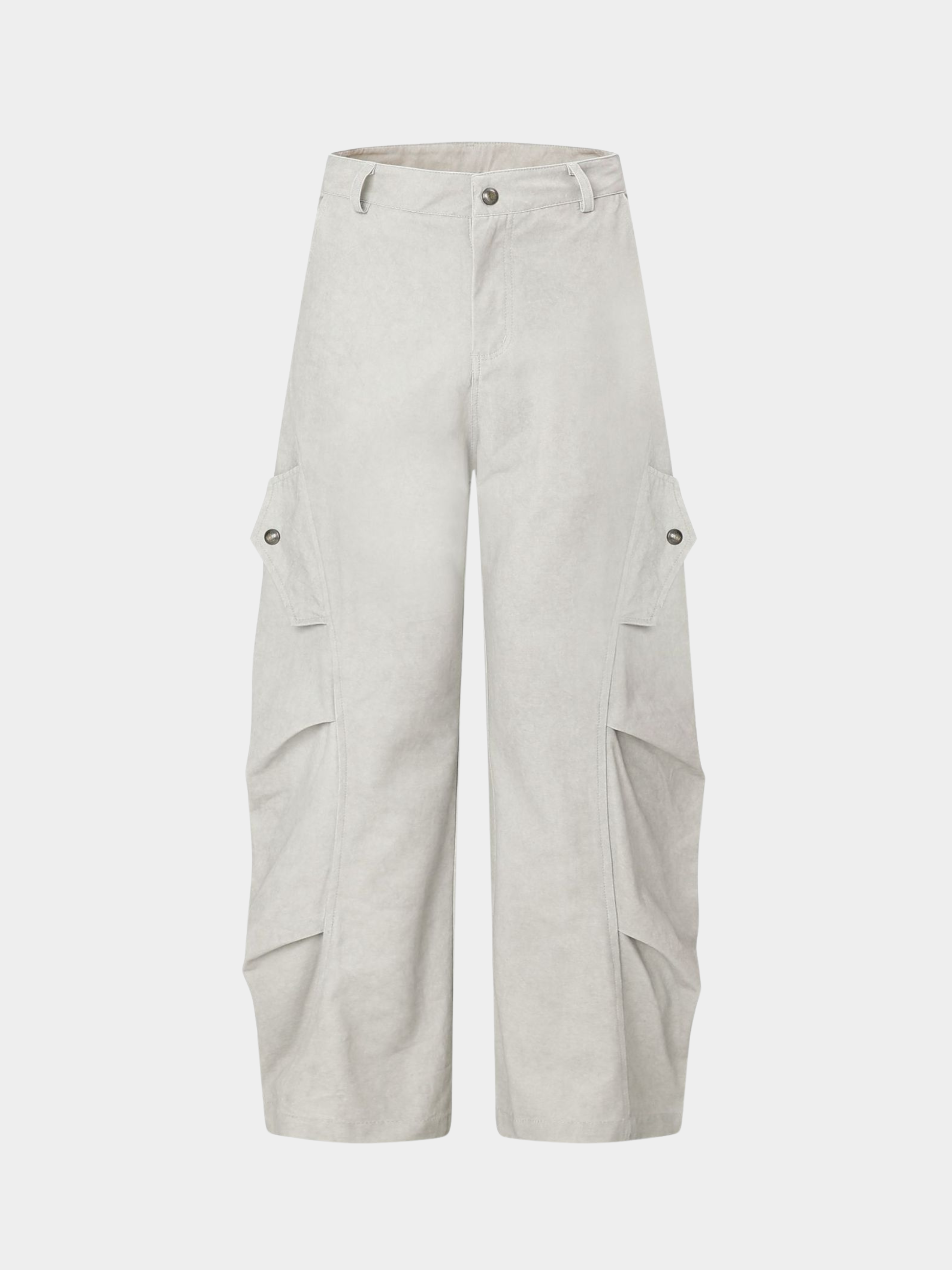 FoxDrop - Unisex Retro Paratrooper-Inspired Wide-Leg Utility Pants
