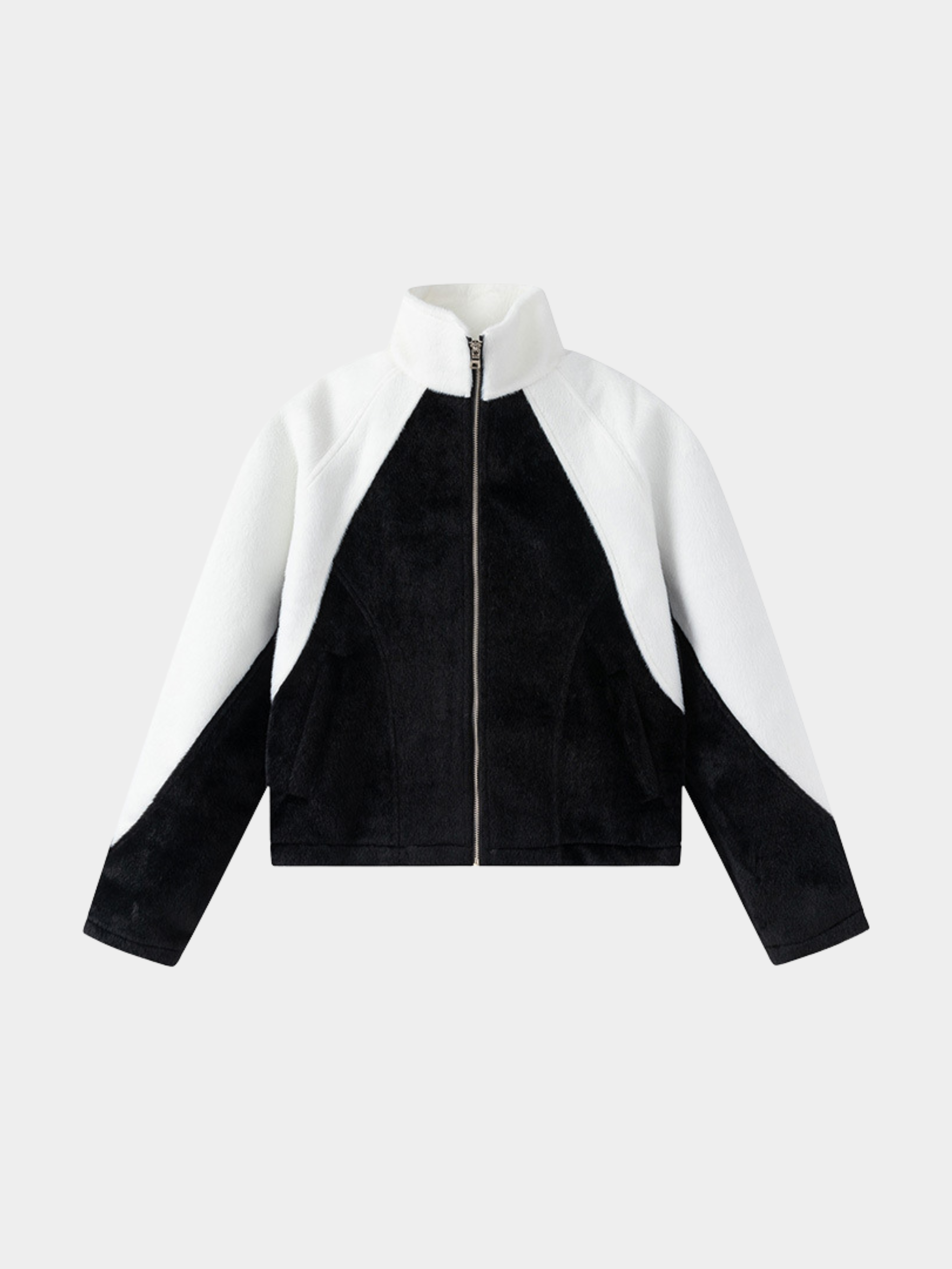 CanyonCrate - Unisex Retro Suede Panel Fleece-Lined Jacket