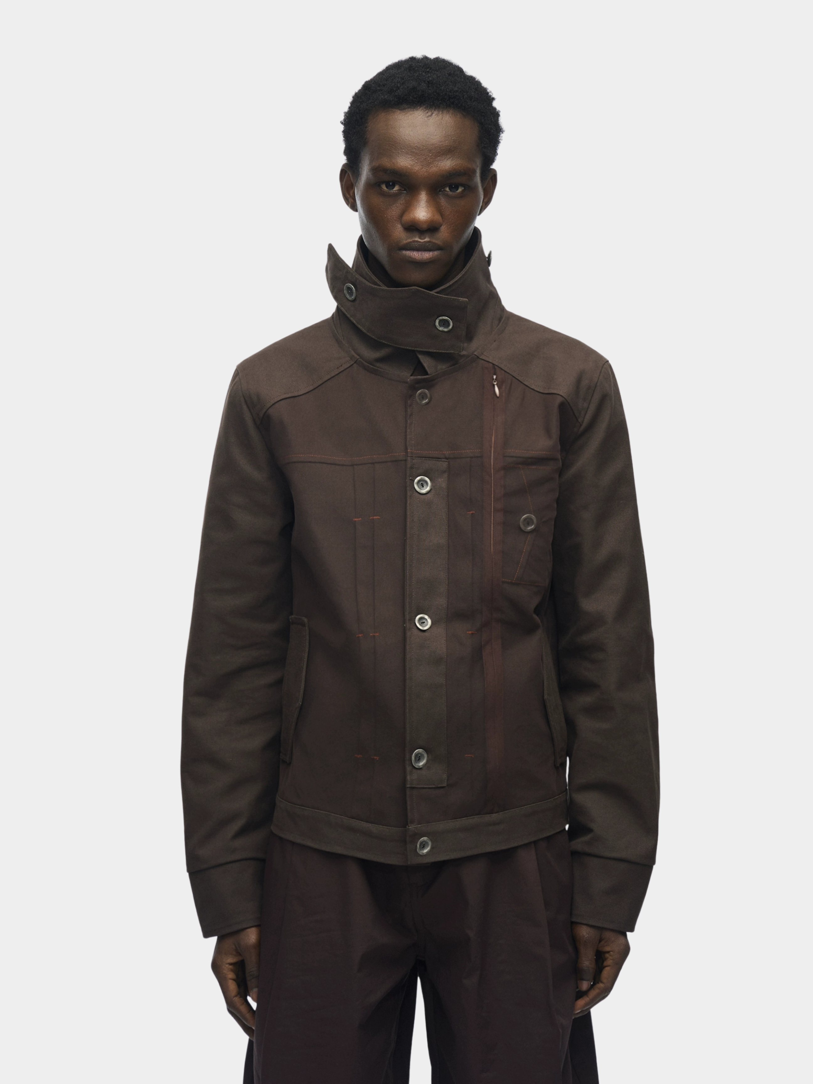 CampChair - Men's Canvas Stand Collar Jacket