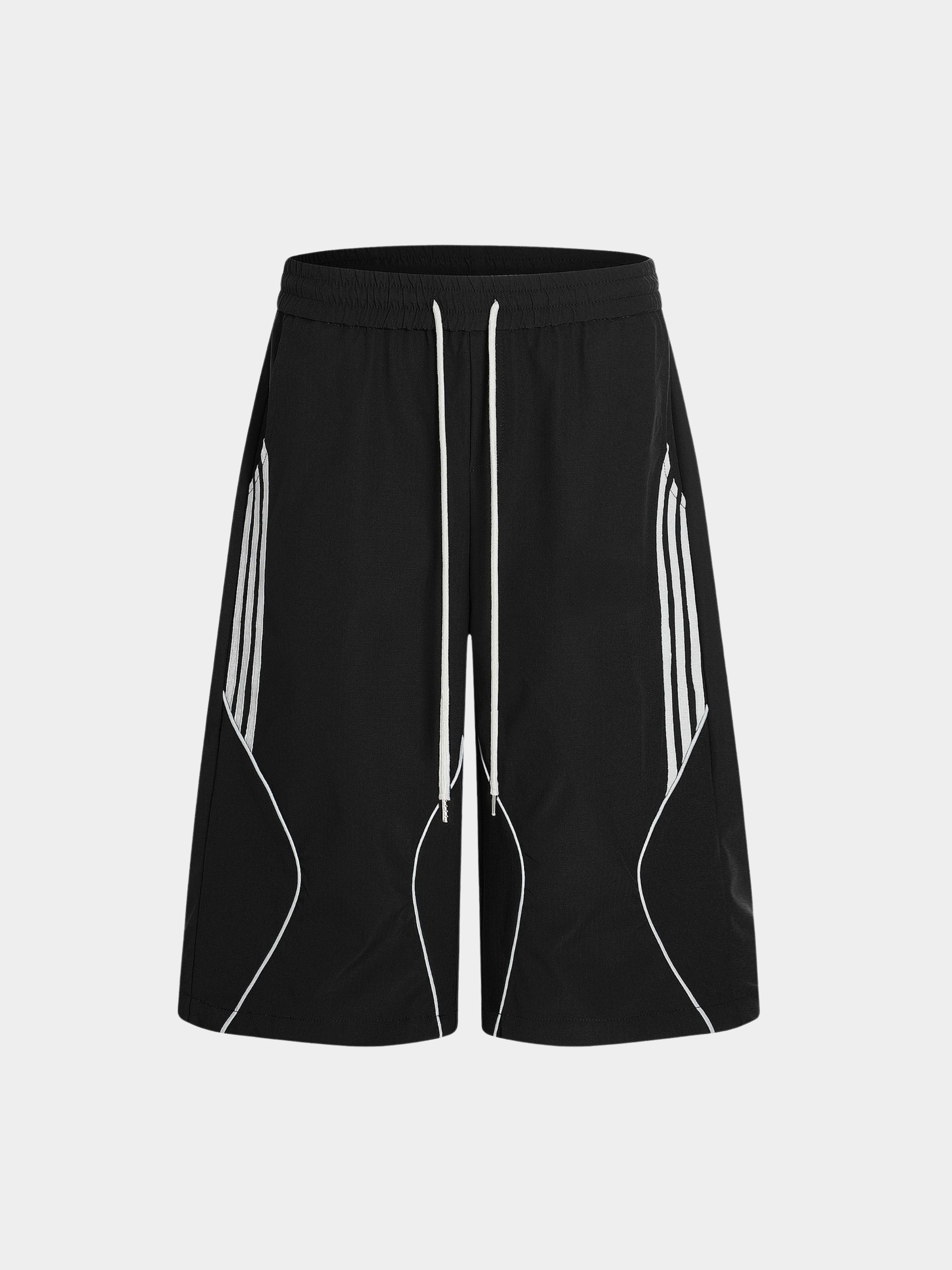 BlazeBox - Men's Striped Panel Straight-Leg Shorts