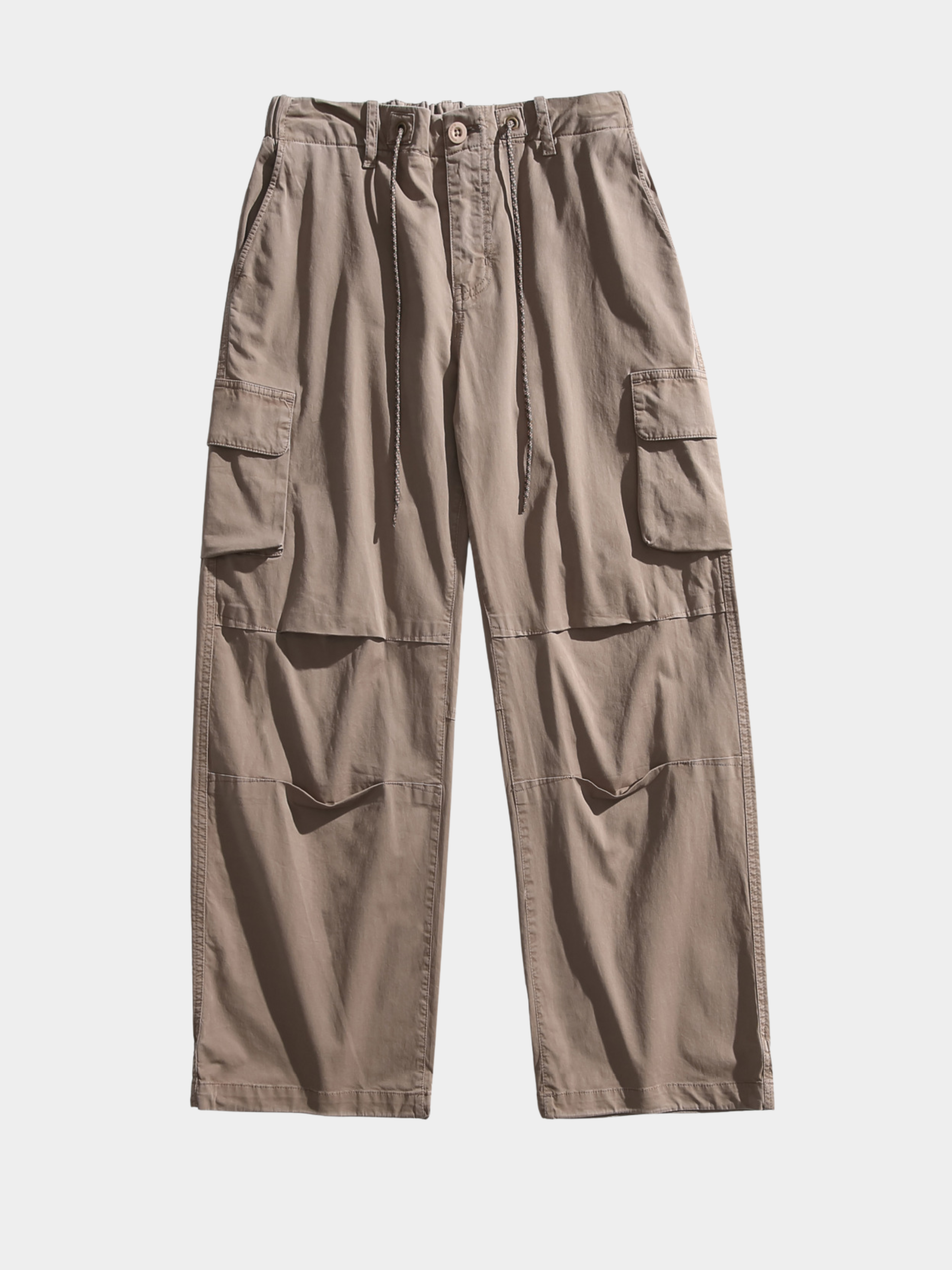 FrostCrate - Unisex Loose Straight-Leg Adjustable Hem Utility Pants