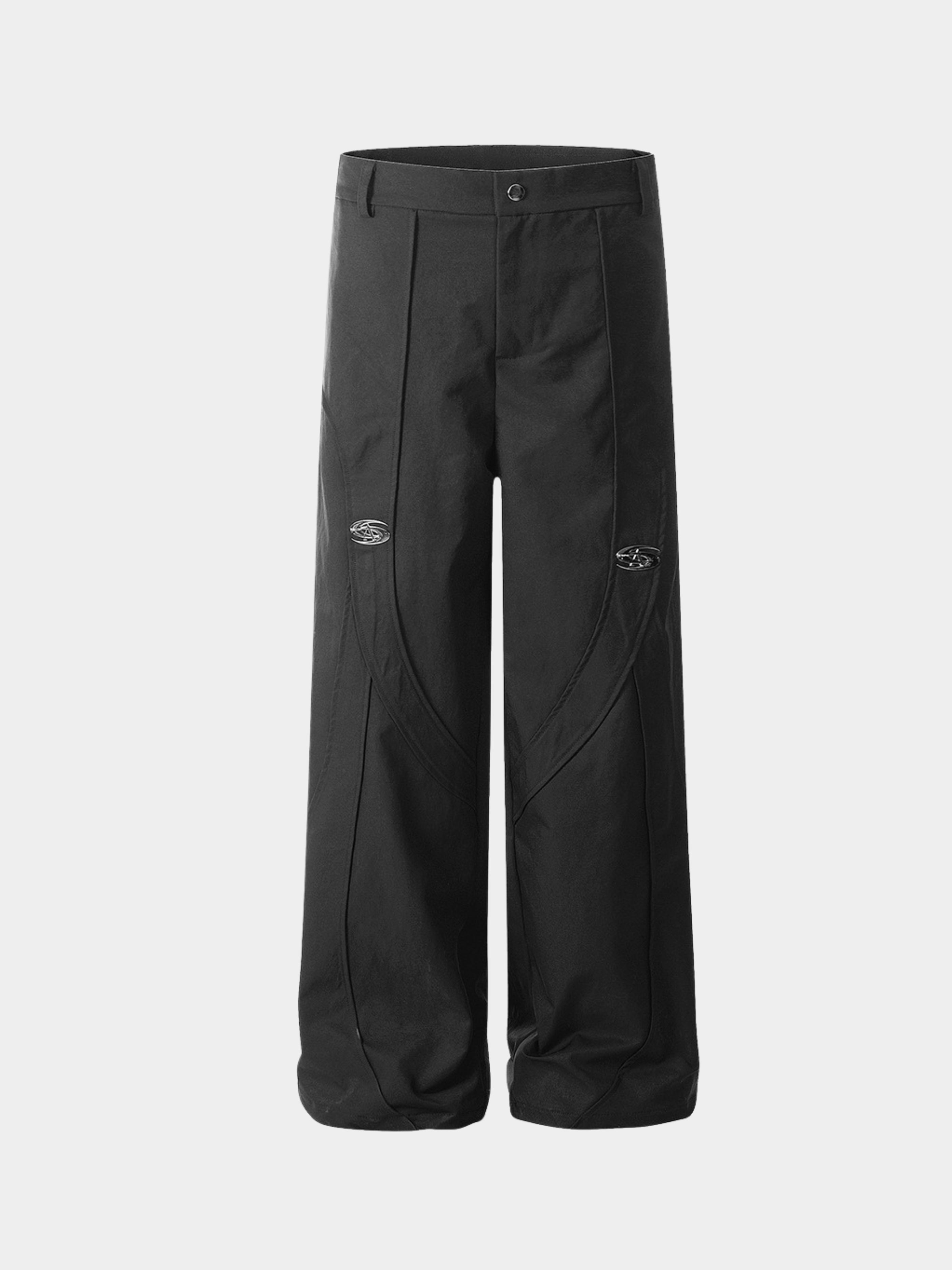 TrailBox - Unisex Structured Panel Wide-Leg Pants