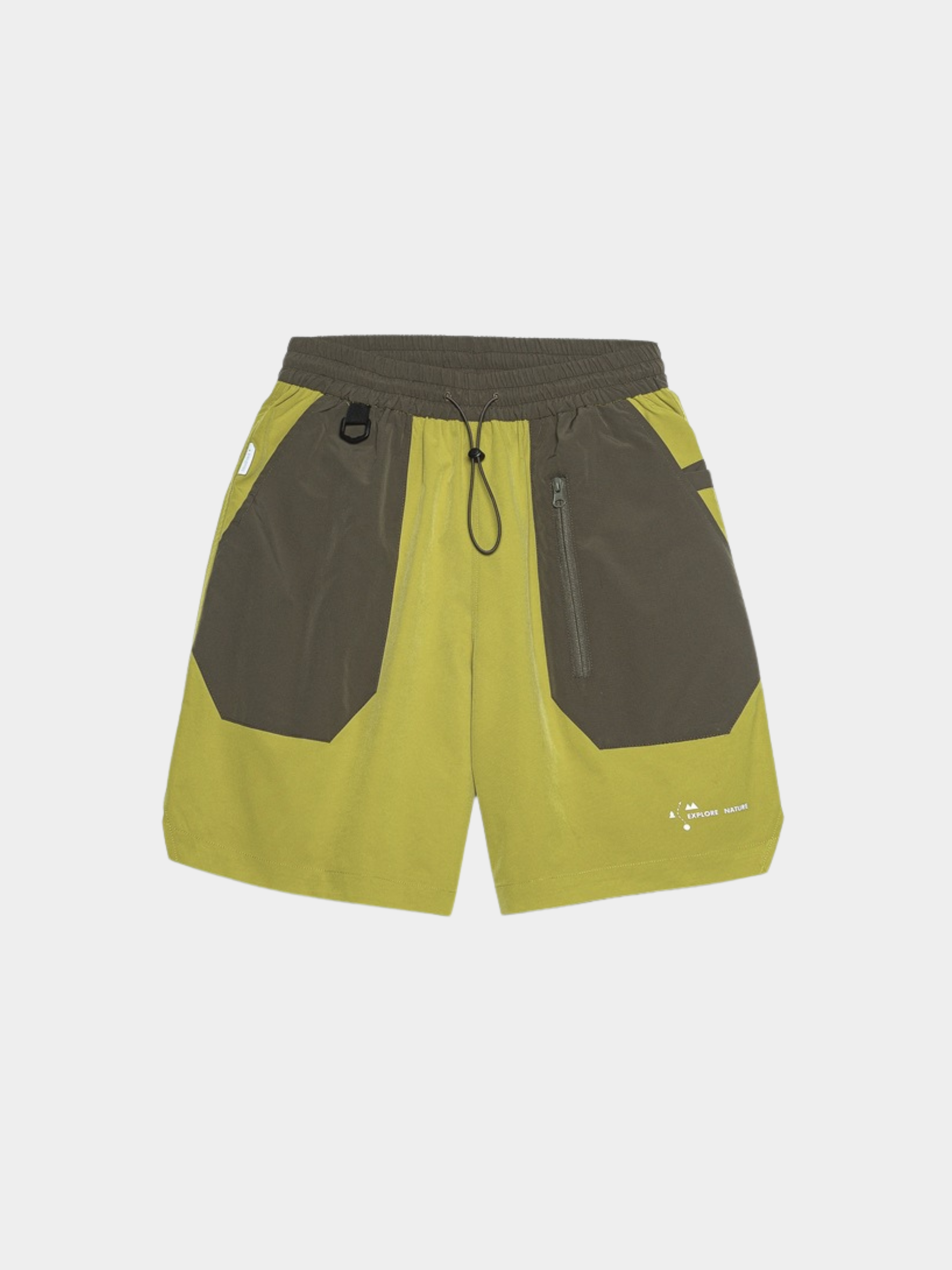 BaseCooler - Men's Color-Block Patchwork 5-Inch Shorts