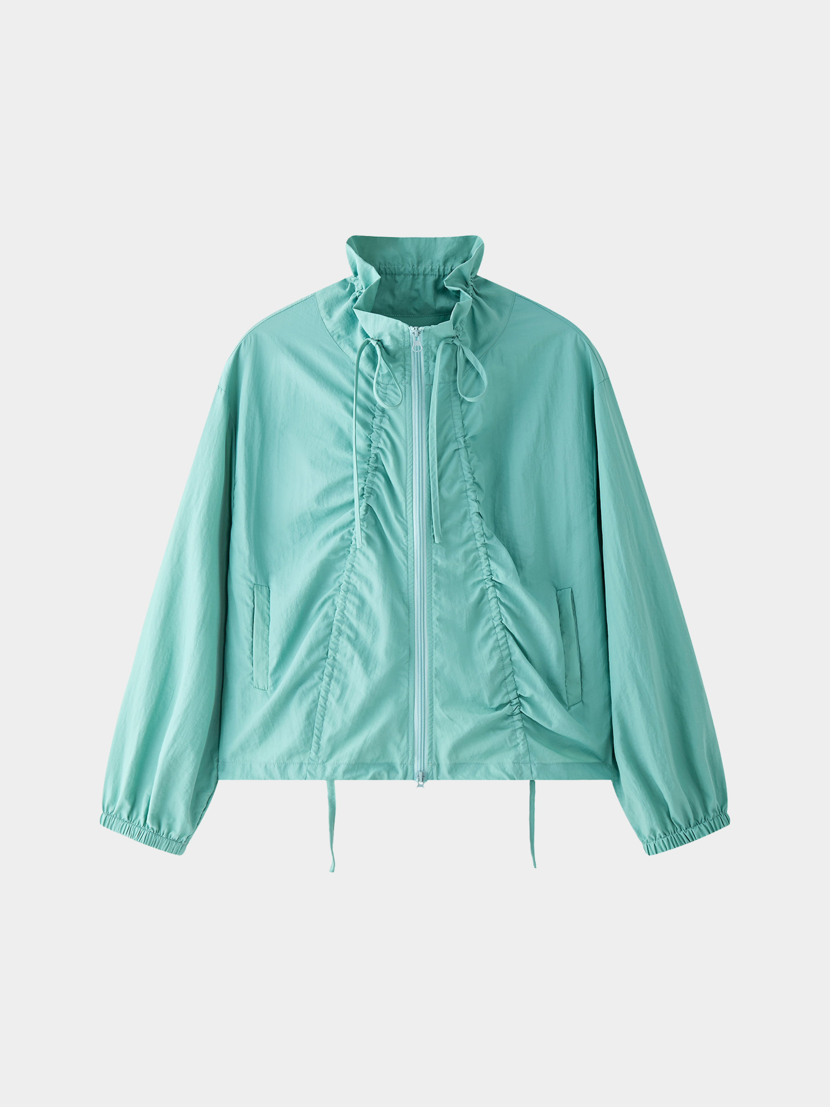 OwlTop - Women's UPF 50+ Side Drawstring Ruched Breathable Sun Jacket