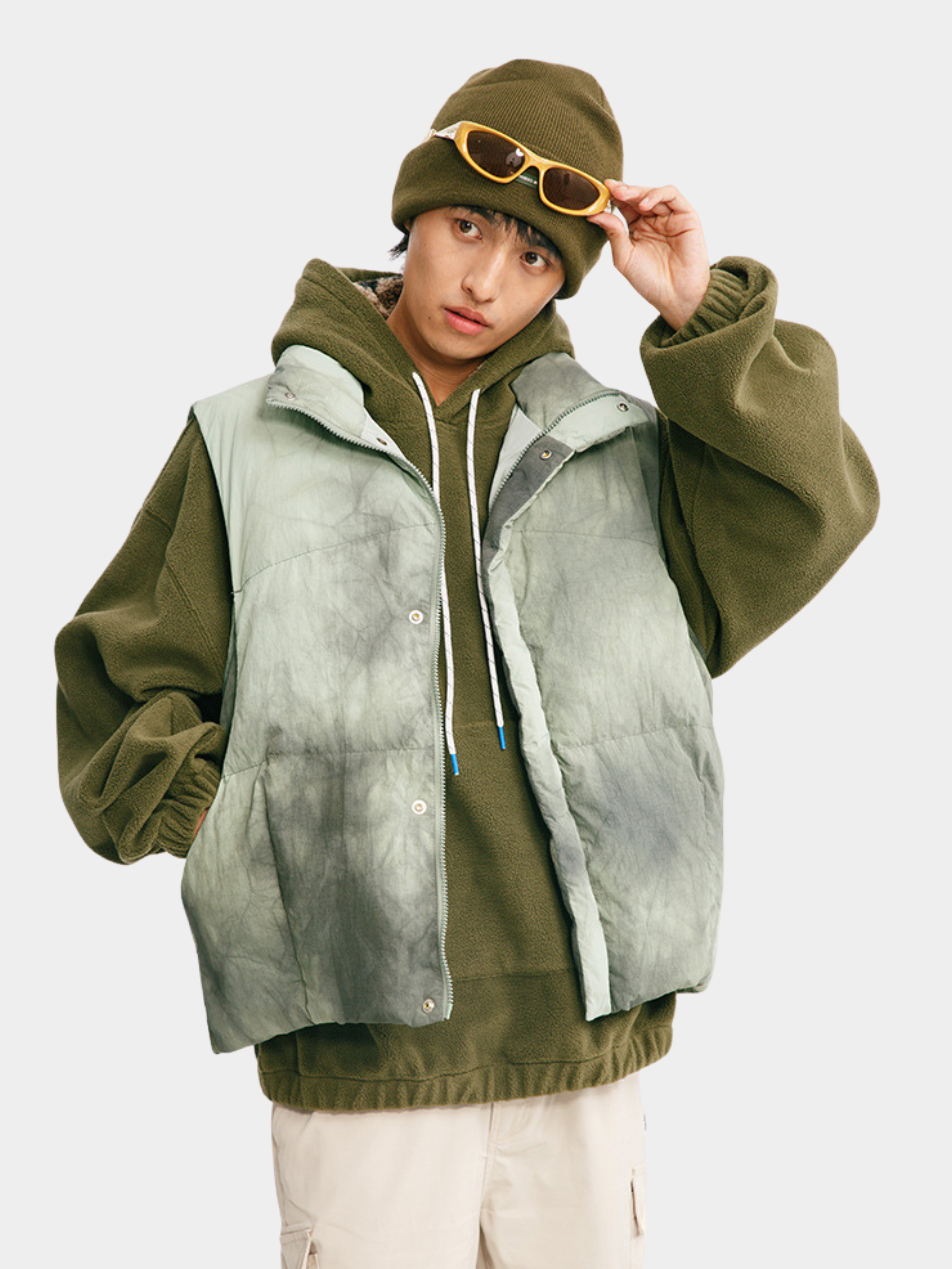 BluffTop - Unisex 90% White Duck Down Hand-Dyed Waterproof Down Vest