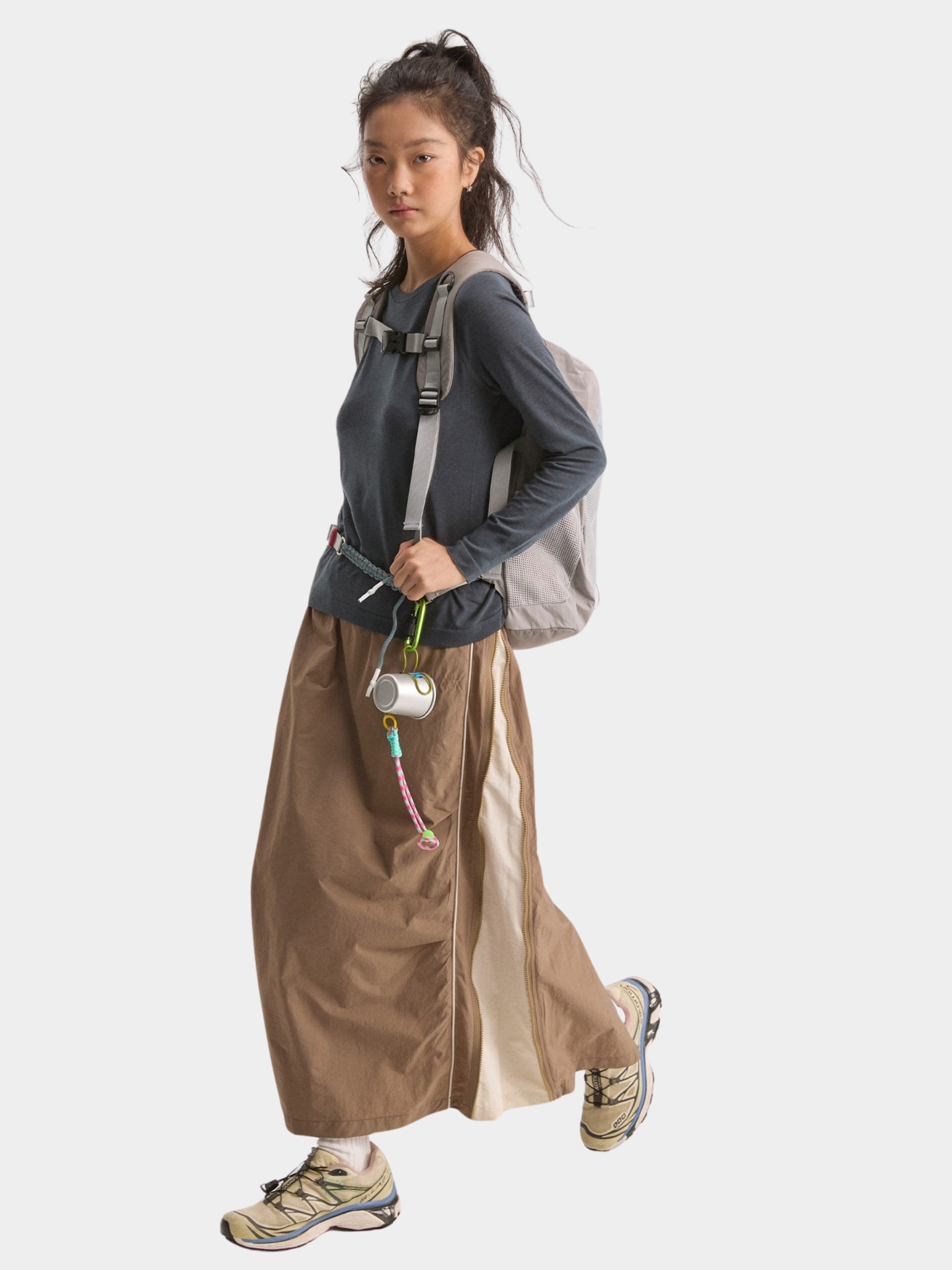 EchoPoint - Women's Water-Repellent Adjustable Colorblock A-Line Skirt