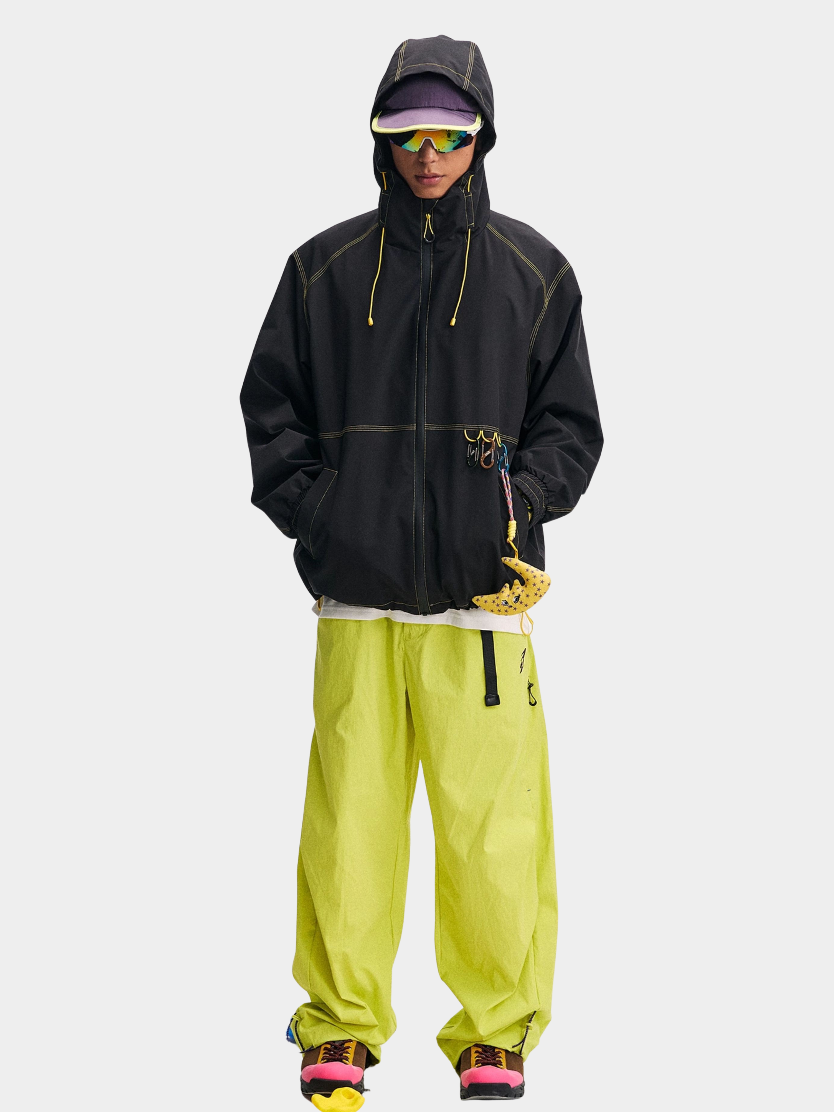 EchoDeck - Unisex Teflon® Triple-Defense Colorblock Drawstring Jacket