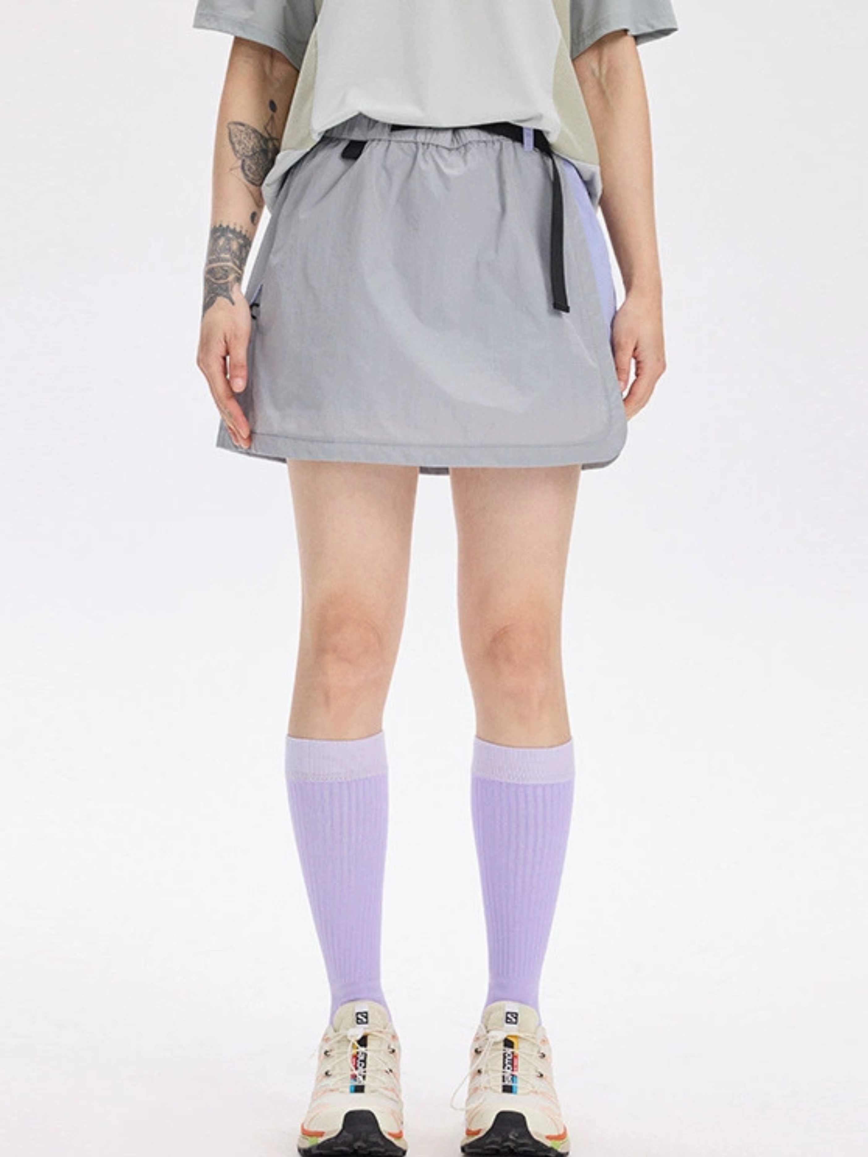 Cougarbluff - Women's Colorblock Quick-Dry Utility A-Line Skort