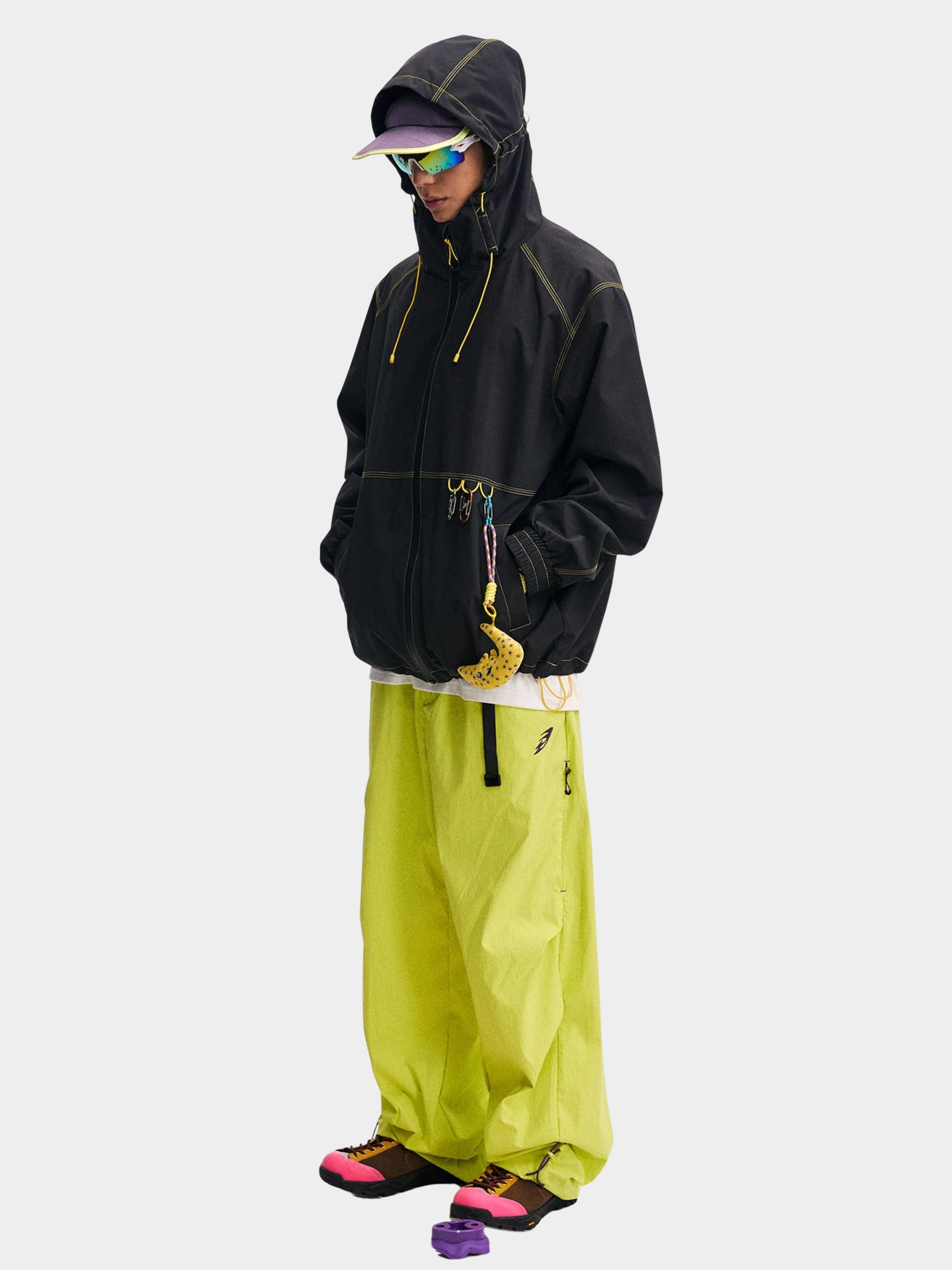 EchoDeck - Unisex Teflon® Triple-Defense Colorblock Drawstring Jacket