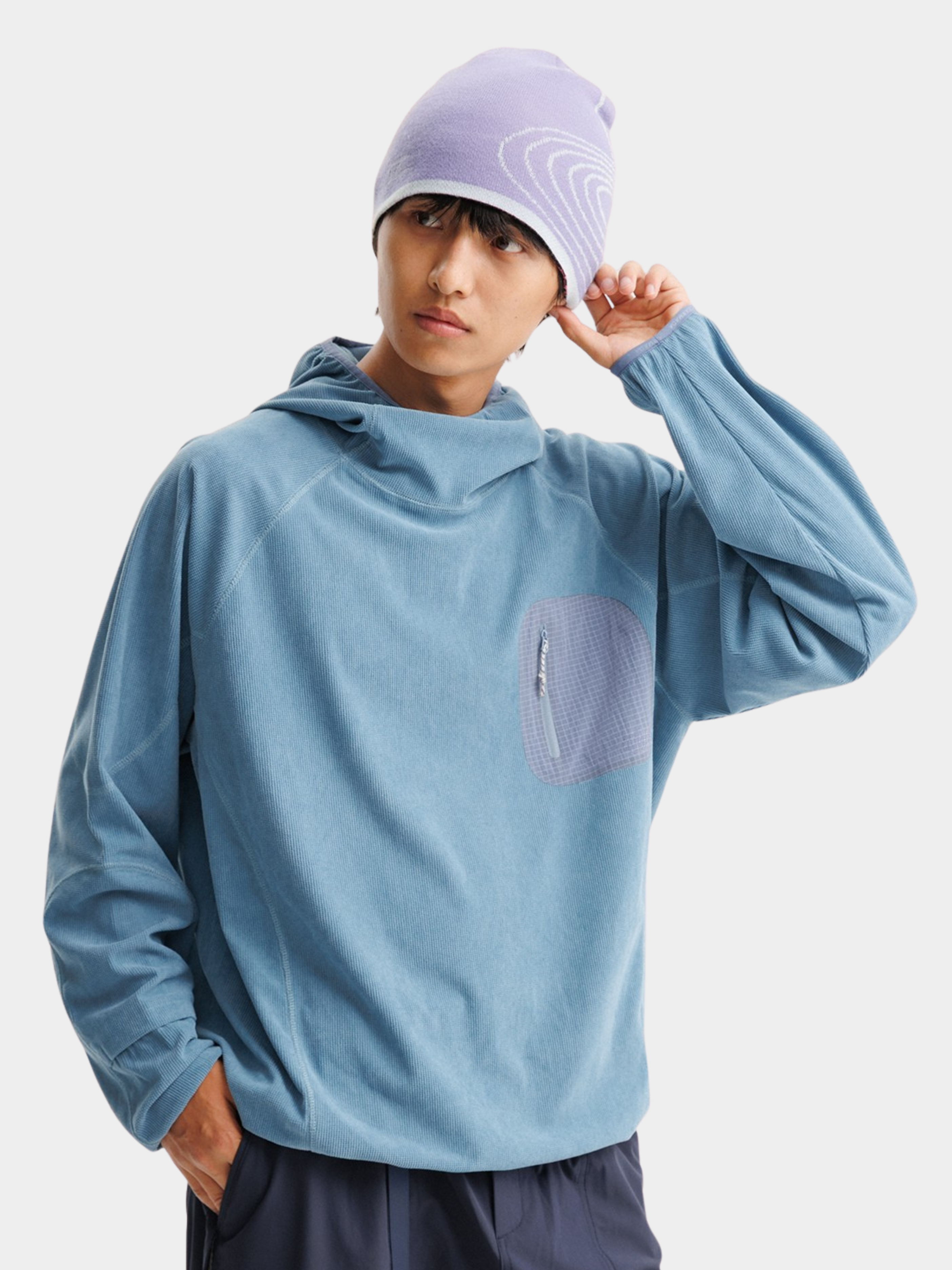 Crag - Moisture-Wicking High Neck Hoodie Base Layer