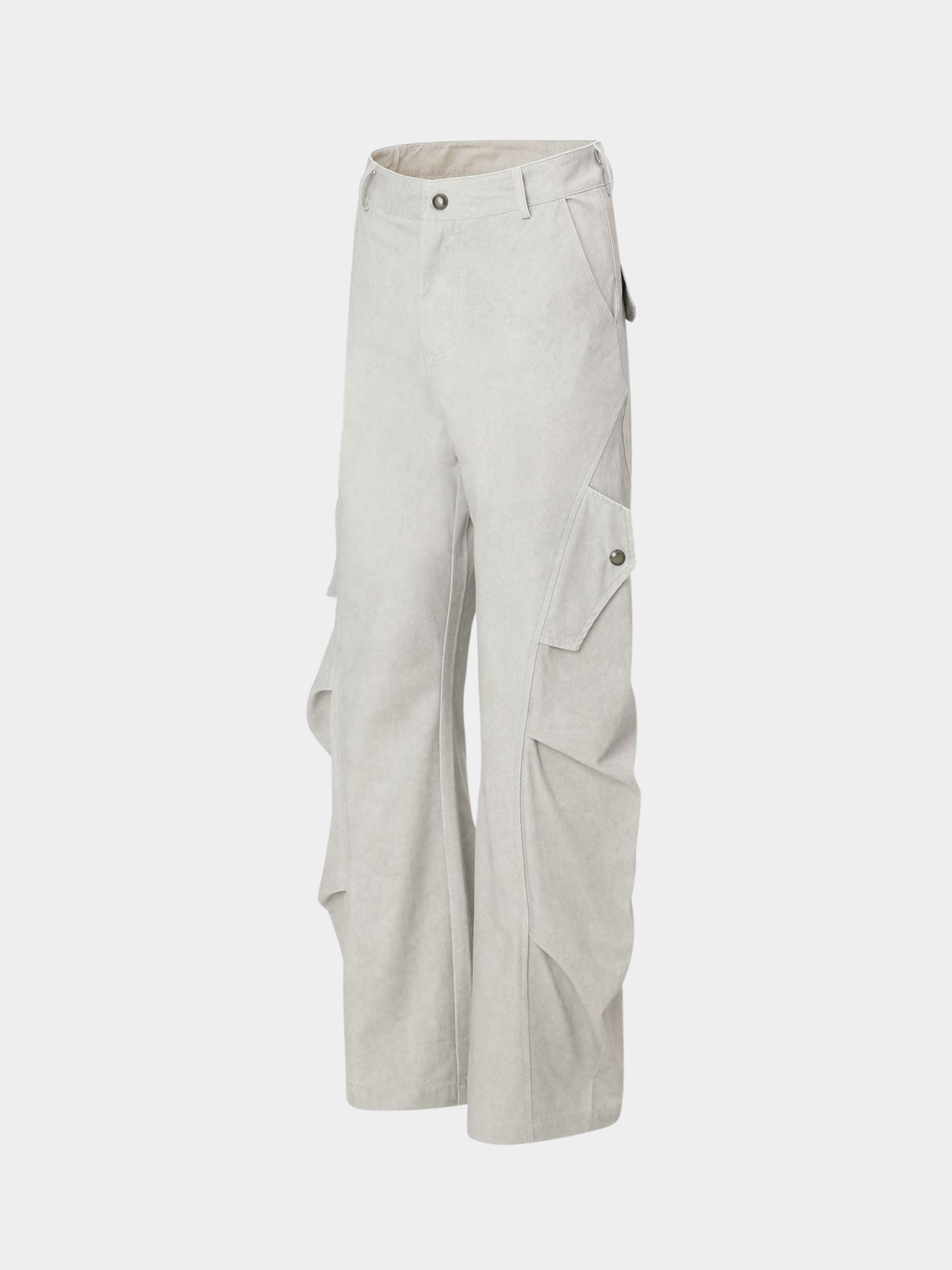 FoxDrop - Unisex Retro Paratrooper-Inspired Wide-Leg Utility Pants
