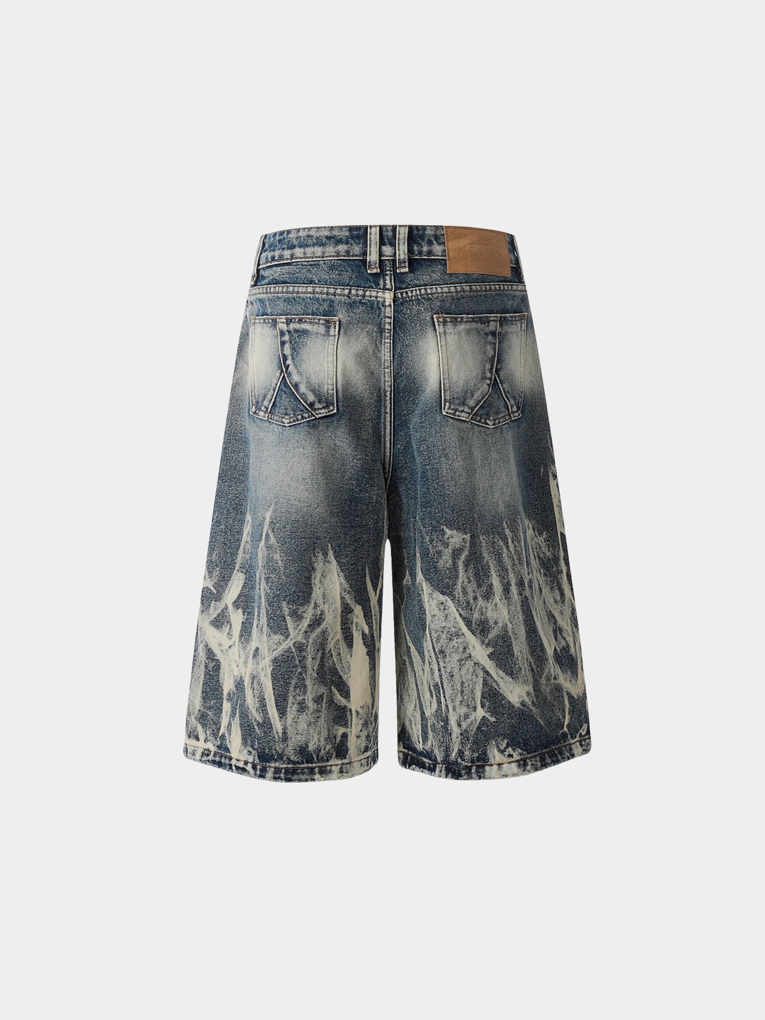 BaseStick - Men's Flame Denim Shorts