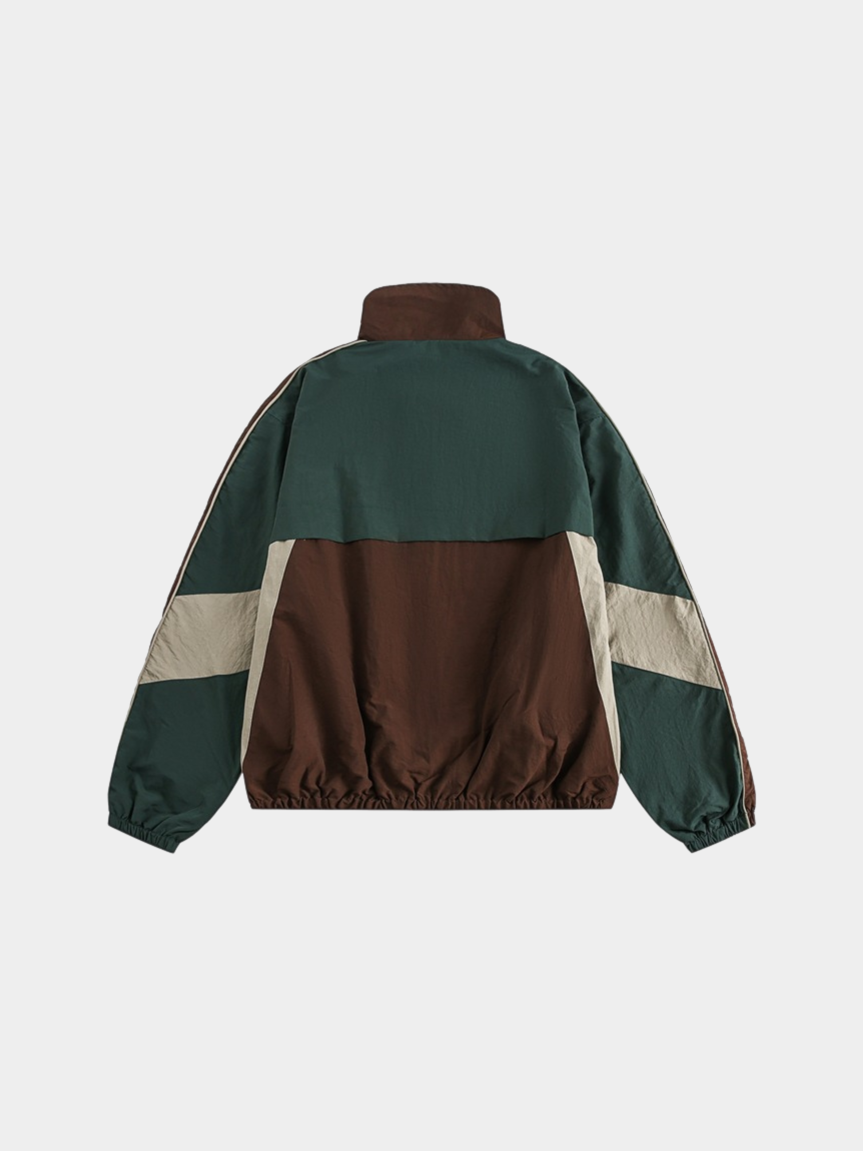 EcoFlask - Men's Retro Colorblock Stand Collar Jacket