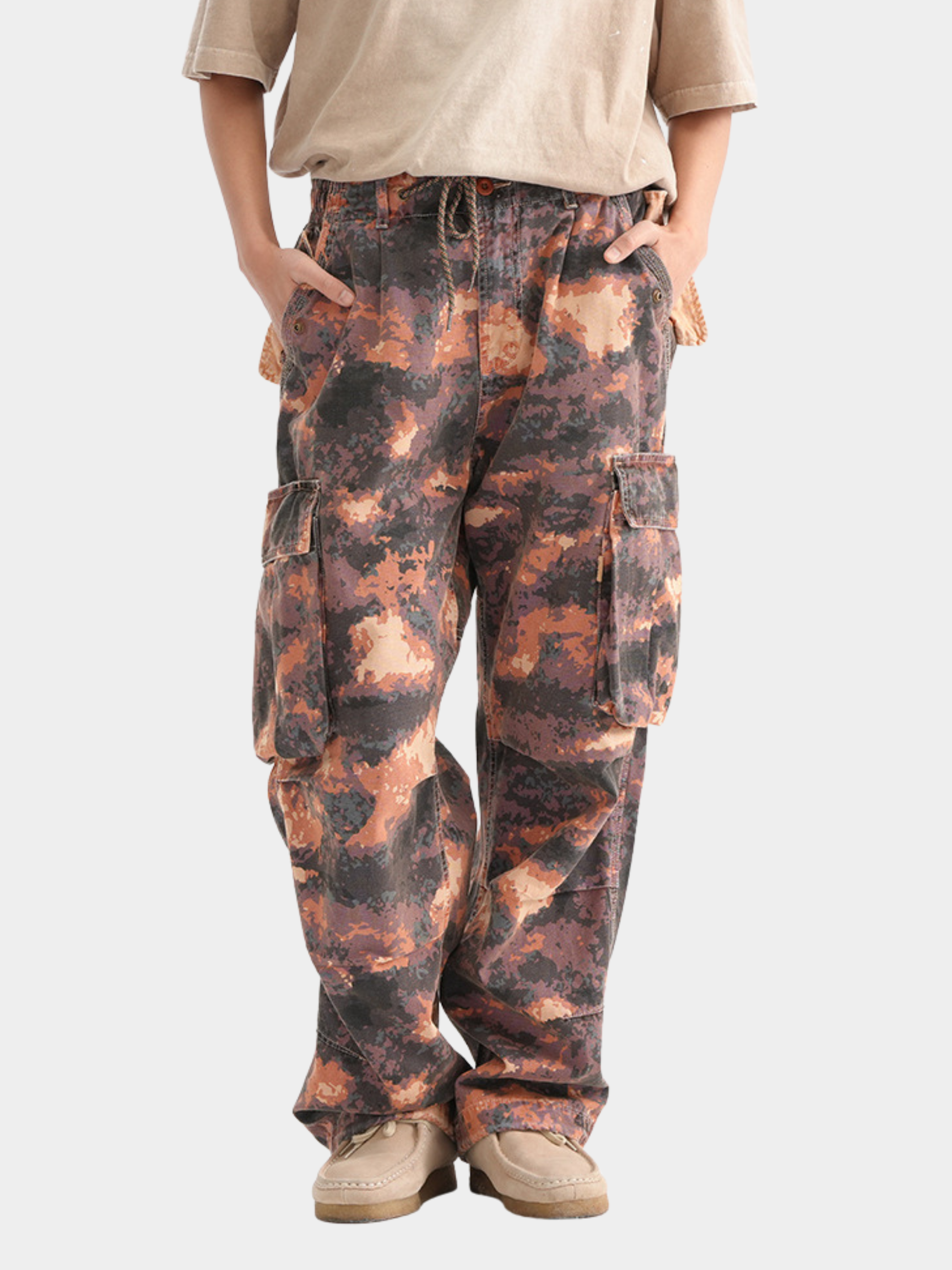 GripGlove - Men's Relaxed Fit Camo Cargo Pants