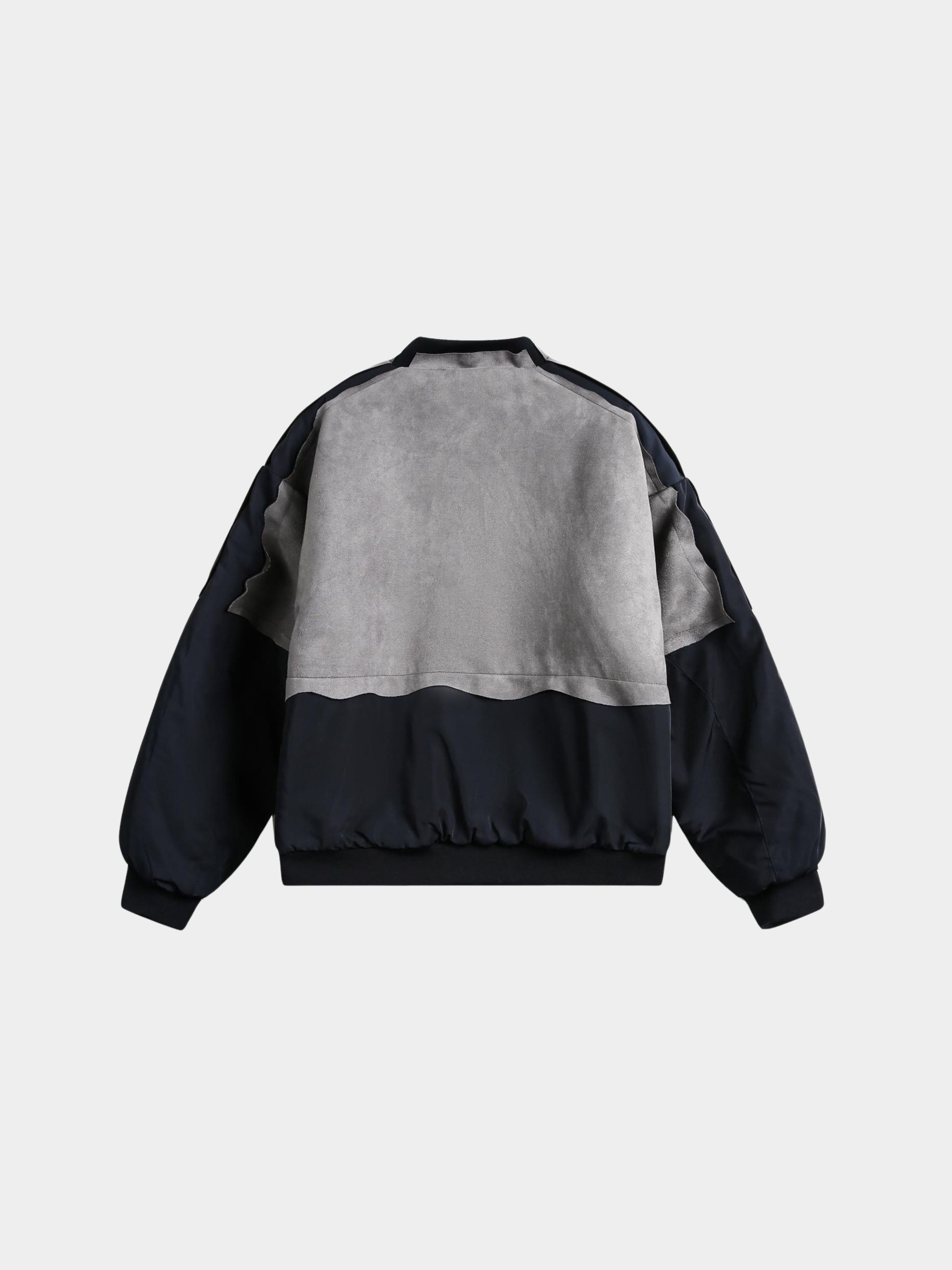 BluffTote - Men's Asymmetrical Panel Badge Padded Jacket