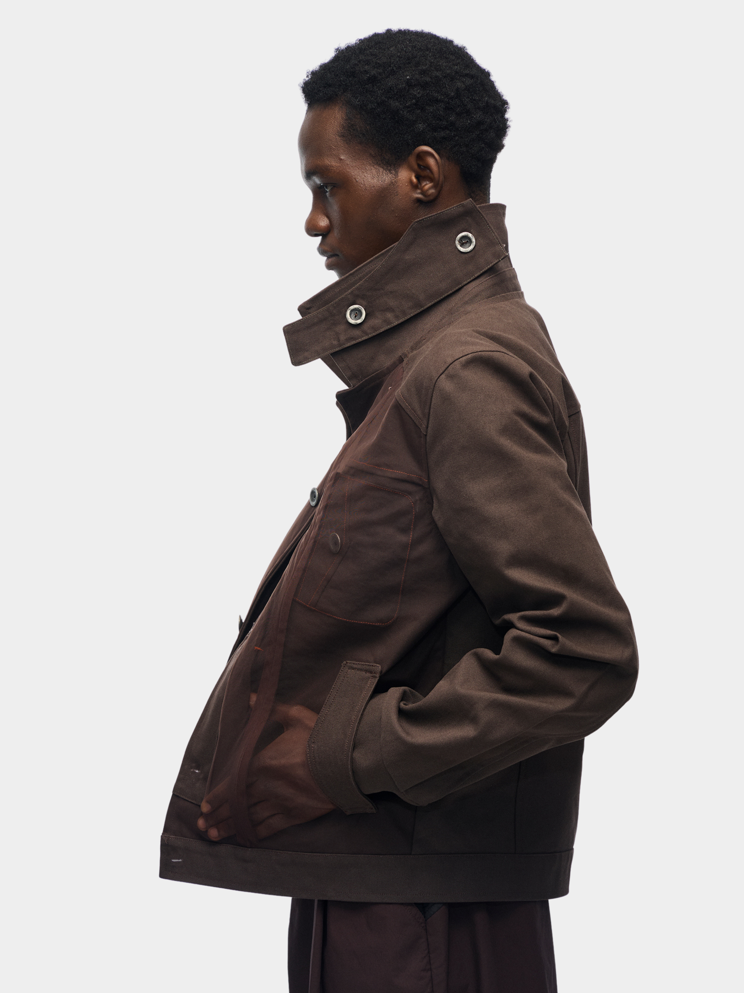 CampChair - Men's Canvas Stand Collar Jacket